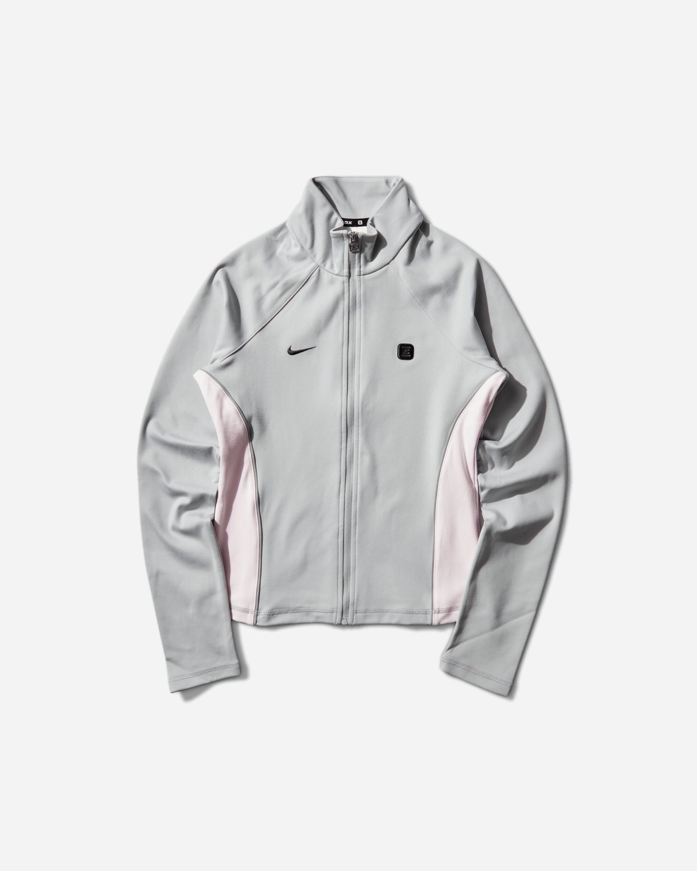 Nike W Shox Fz Long Sleeve Top Wolf Grey/Pearl Pink T-Shirts Zip-Ups IR4443-012