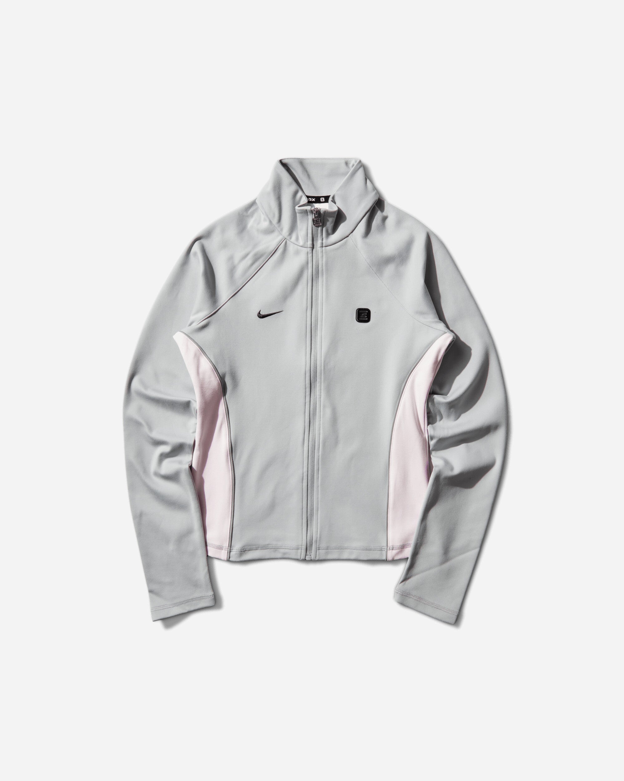 Nike W Shox Fz Long Sleeve Top Wolf Grey/Pearl Pink T-Shirts Zip-Ups IR4443-012