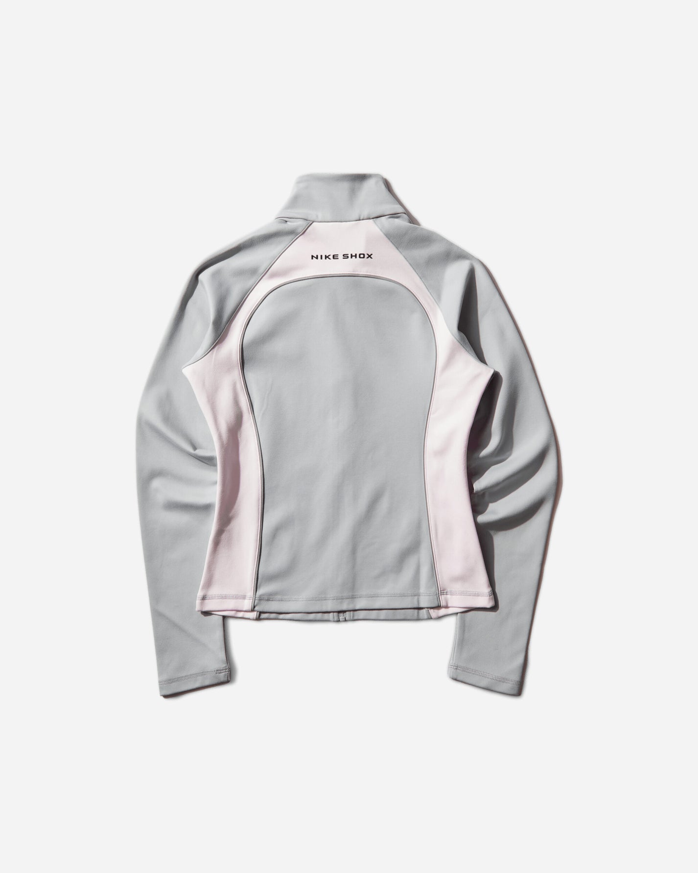Nike W Shox Fz Long Sleeve Top Wolf Grey/Pearl Pink T-Shirts Zip-Ups IR4443-012