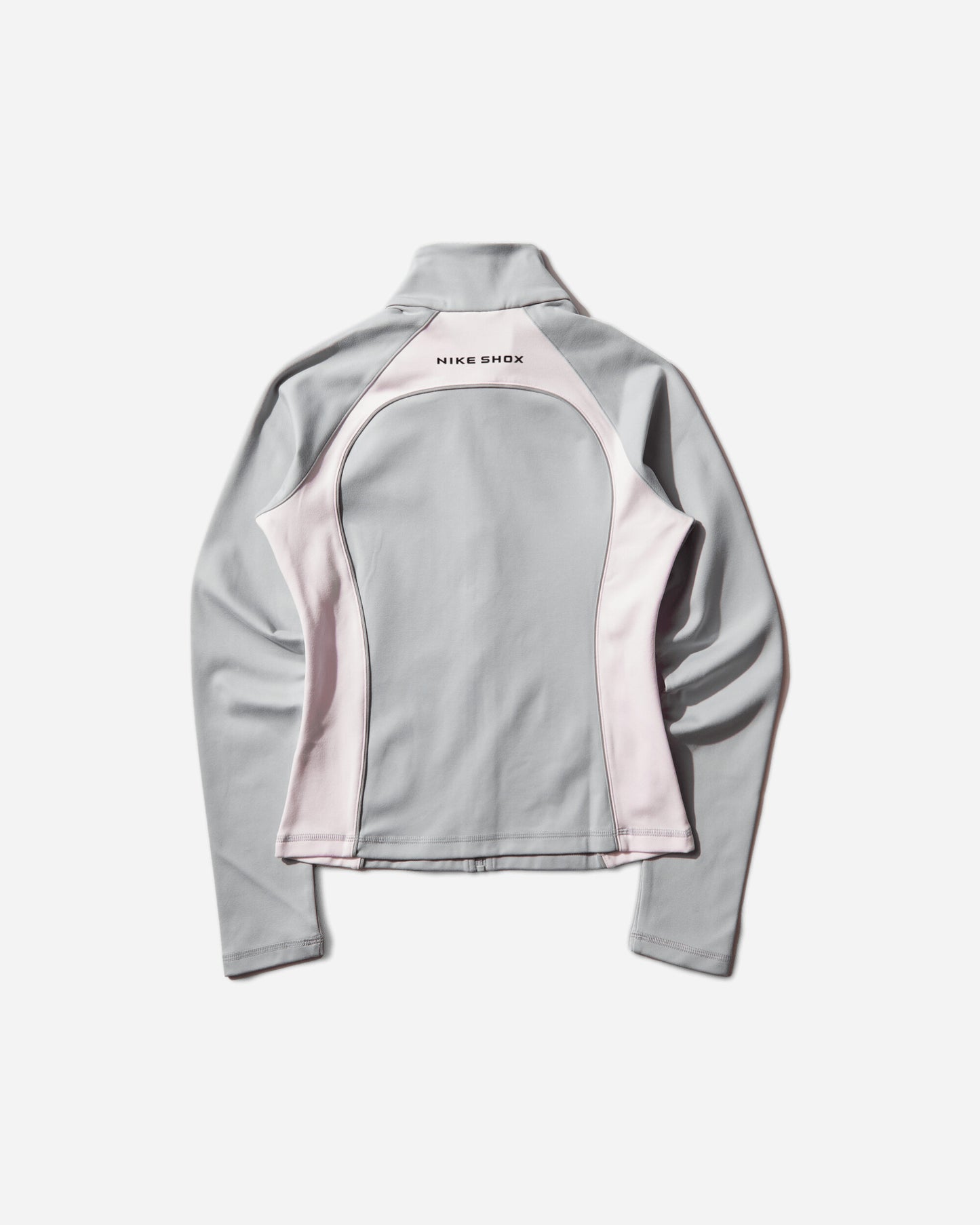 Nike W Shox Fz Long Sleeve Top Wolf Grey/Pearl Pink T-Shirts Zip-Ups IR4443-012