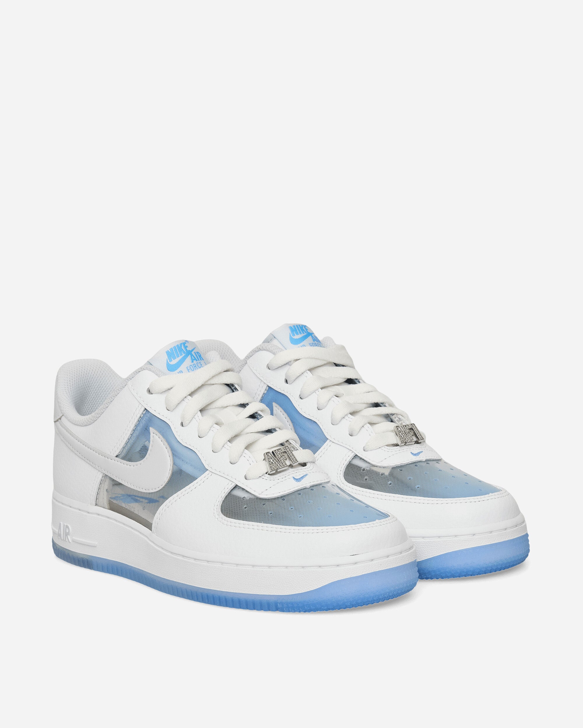 Nike Air Force 1 Retro Qs White/Pure Platinum-Univ Blue Sneakers Low IB5724-100