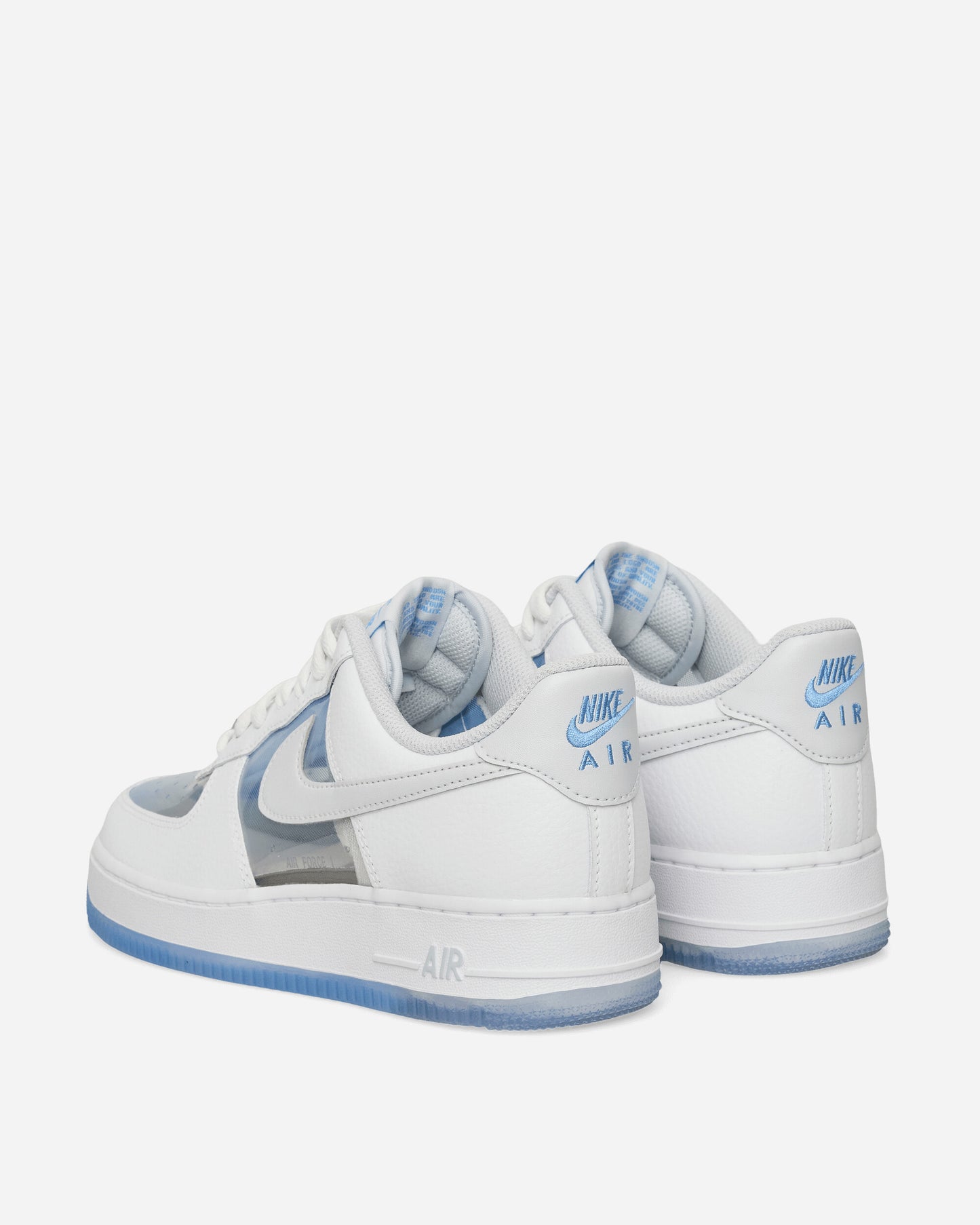 Nike Air Force 1 Retro Qs White/Pure Platinum-Univ Blue Sneakers Low IB5724-100