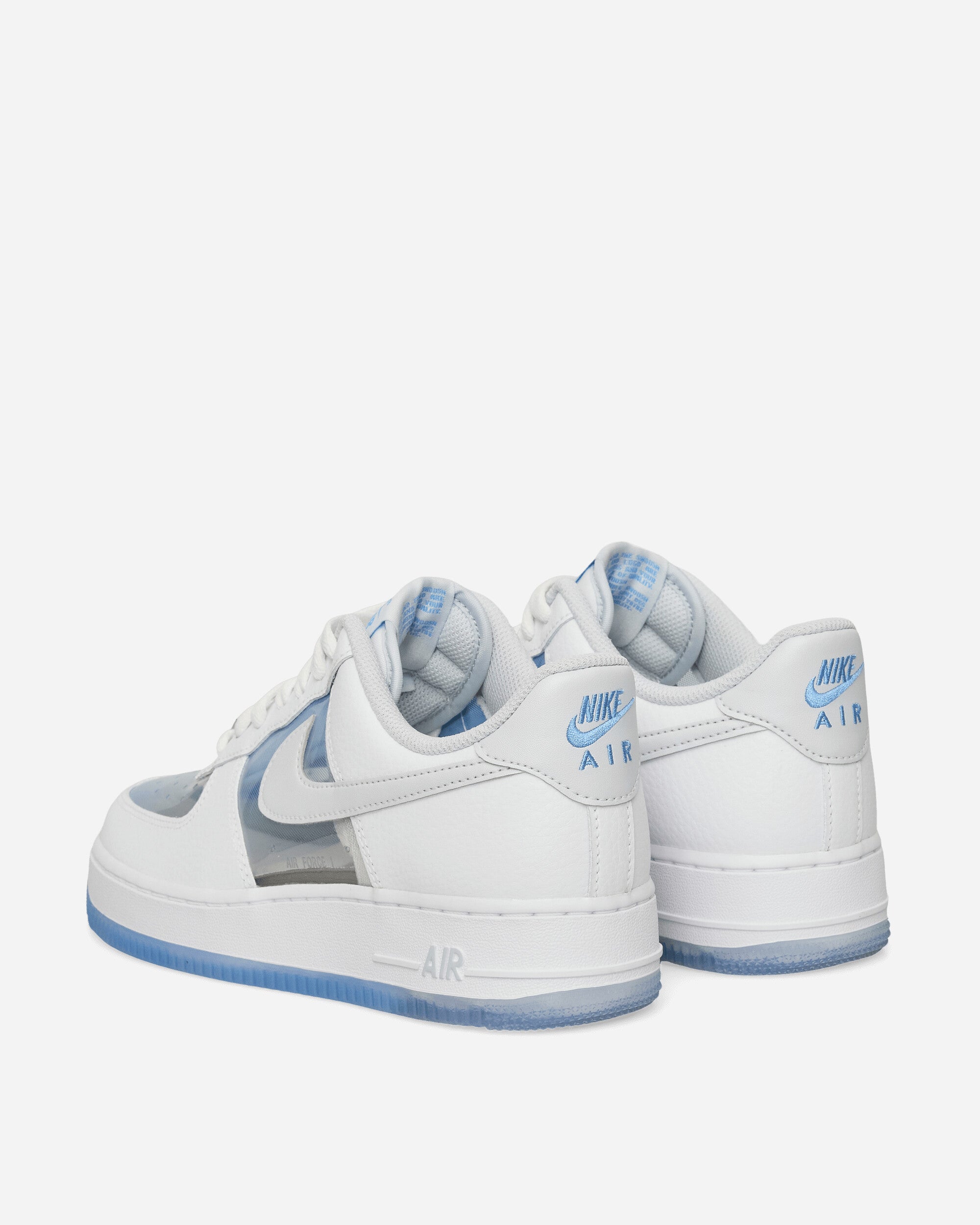 Nike Air Force 1 Retro Qs White/Pure Platinum-Univ Blue Sneakers Low IB5724-100