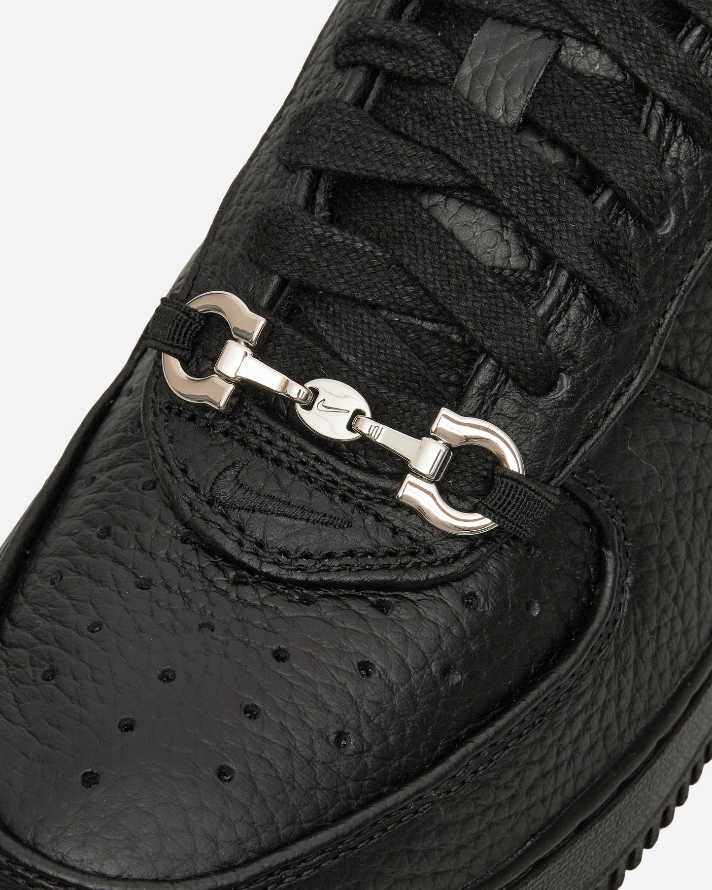 Nike Nike Air Force 1 Low Retro Premium Black/Black/Metallic Silver Sneakers Low IM5754-001