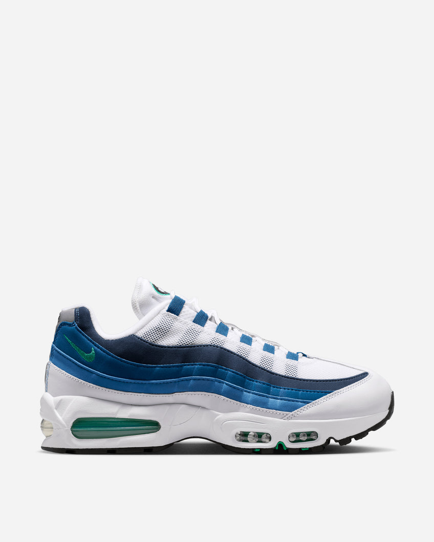 Nike Nike Air Max 95 Og Men's Shoes White/Emerald Green-Lake Blue Sneakers Low IH7855-100