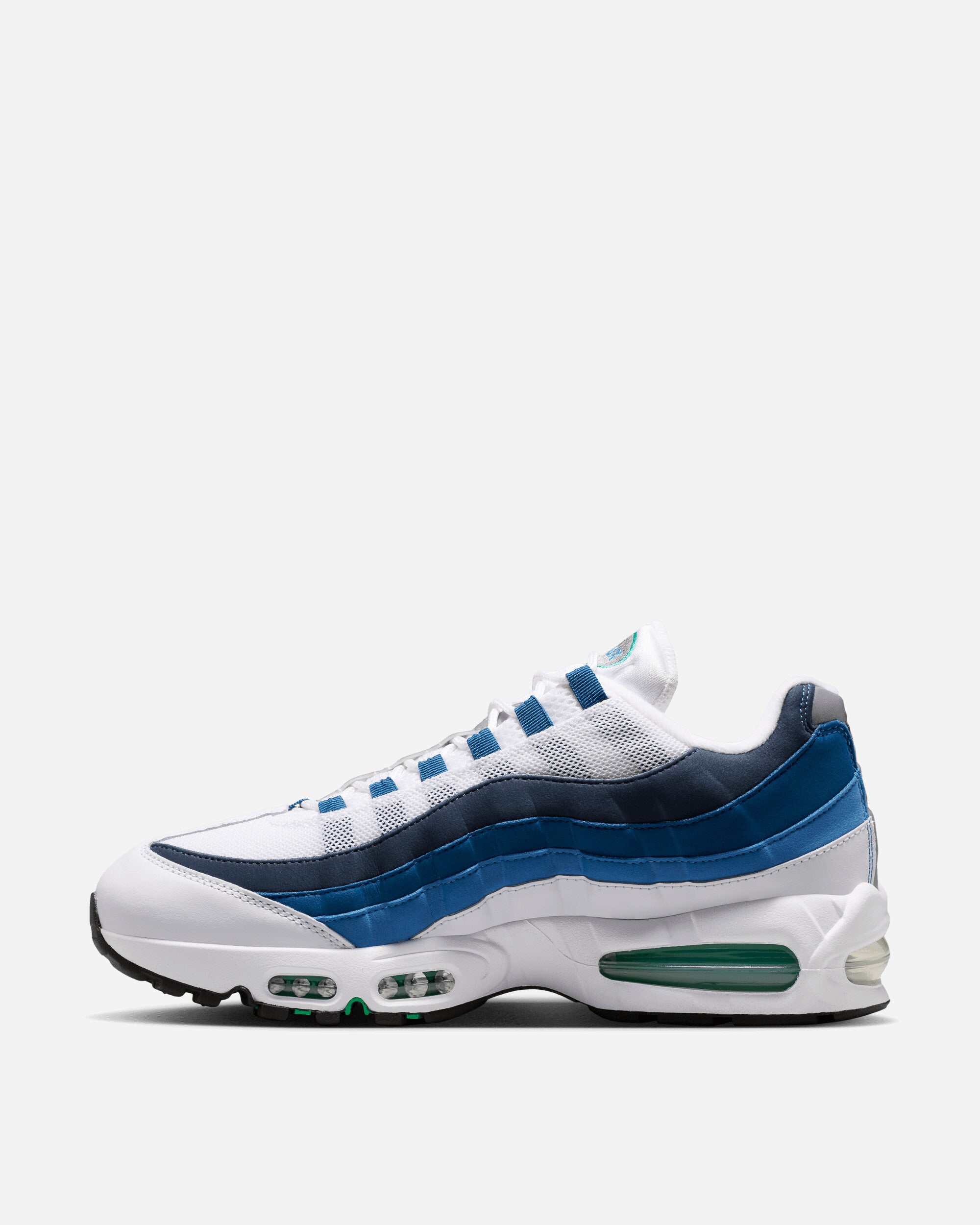 Nike Nike Air Max 95 Og Men's Shoes White/Emerald Green-Lake Blue Sneakers Low IH7855-100