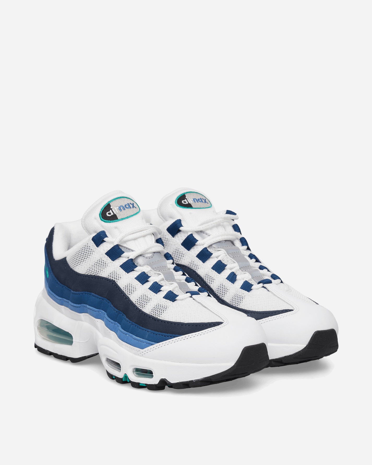 Nike Nike Air Max 95 Og Men's Shoes White/Emerald Green-Lake Blue Sneakers Low IH7855-100