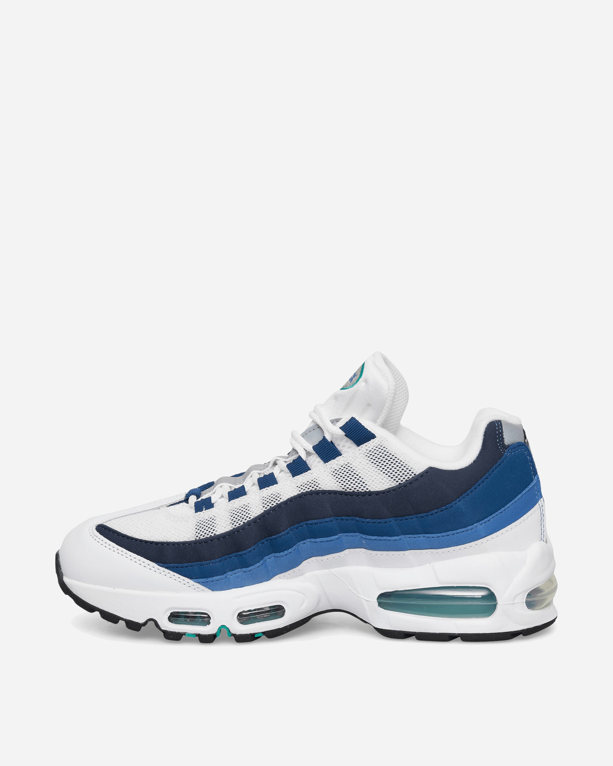 Nike Nike Air Max 95 Og Men's Shoes White/Emerald Green-Lake Blue Sneakers Low IH7855-100
