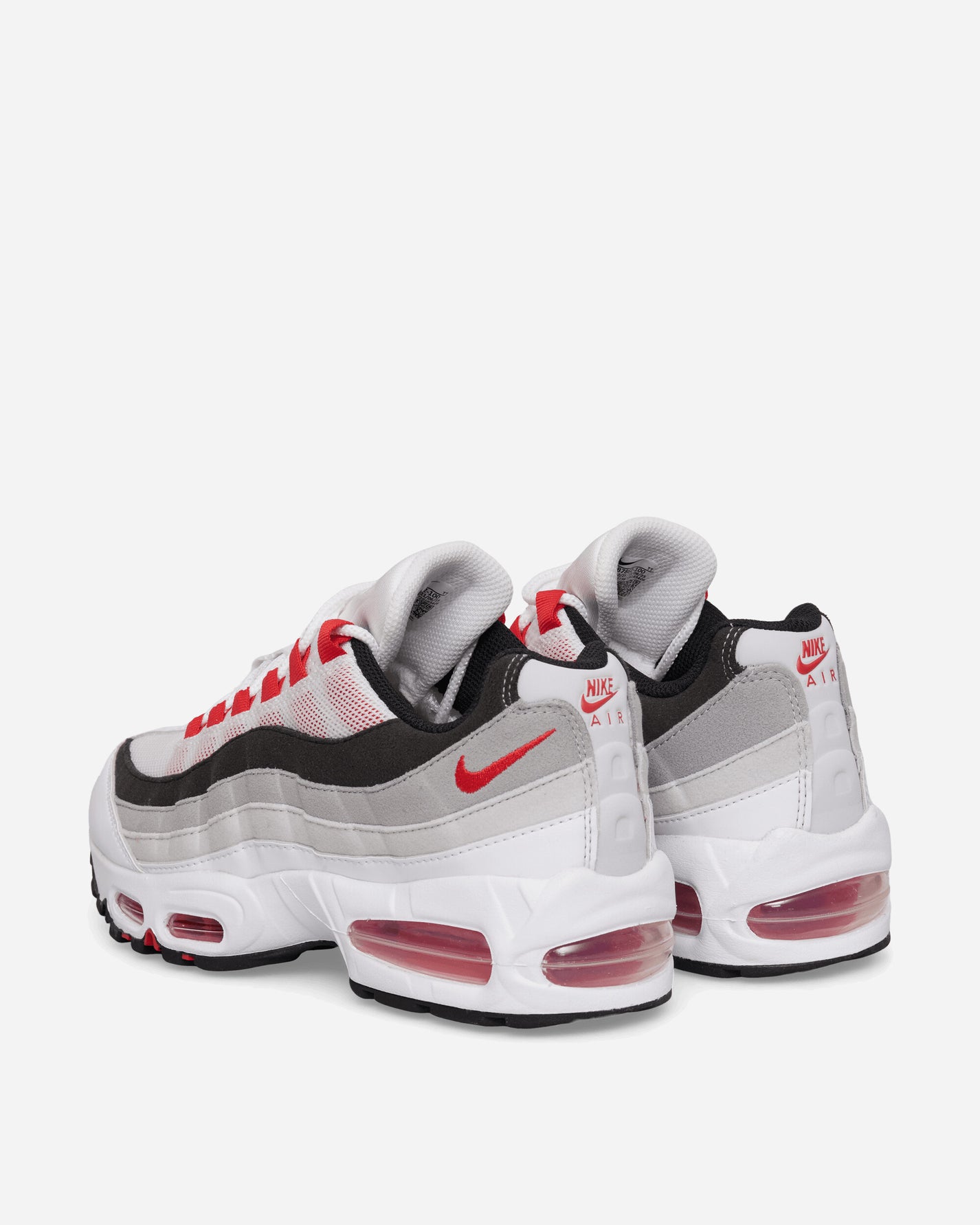 Nike Nike Air Max 95 Premium Men's Shoes White/Comet Red-Neutral Grey-M Sneakers Low IB7862-100