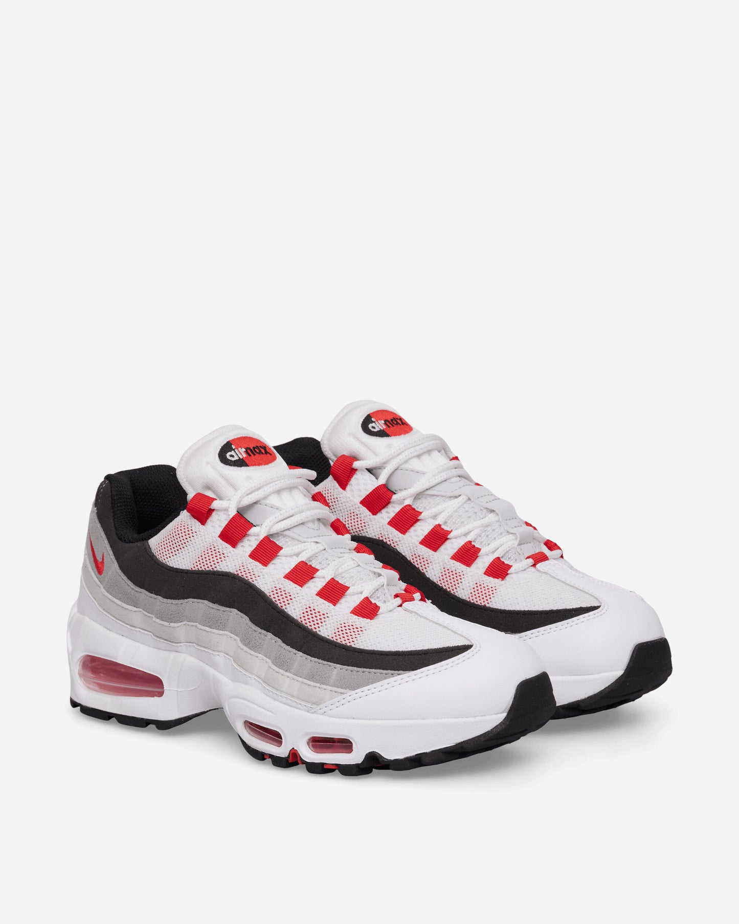 Nike Nike Air Max 95 Premium Men's Shoes White/Comet Red-Neutral Grey-M Sneakers Low IB7862-100