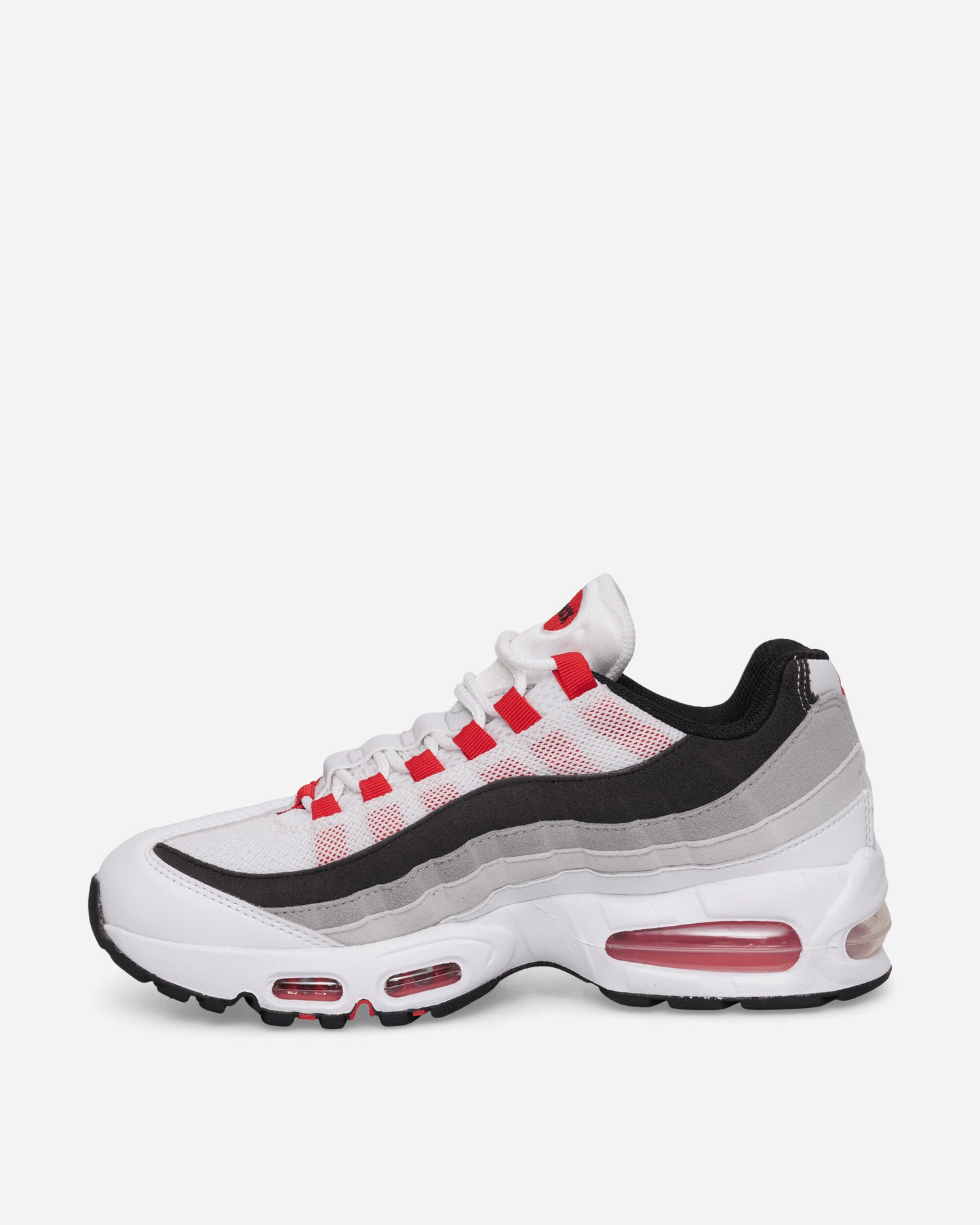 Nike Nike Air Max 95 Premium Men's Shoes White/Comet Red-Neutral Grey-M Sneakers Low IB7862-100