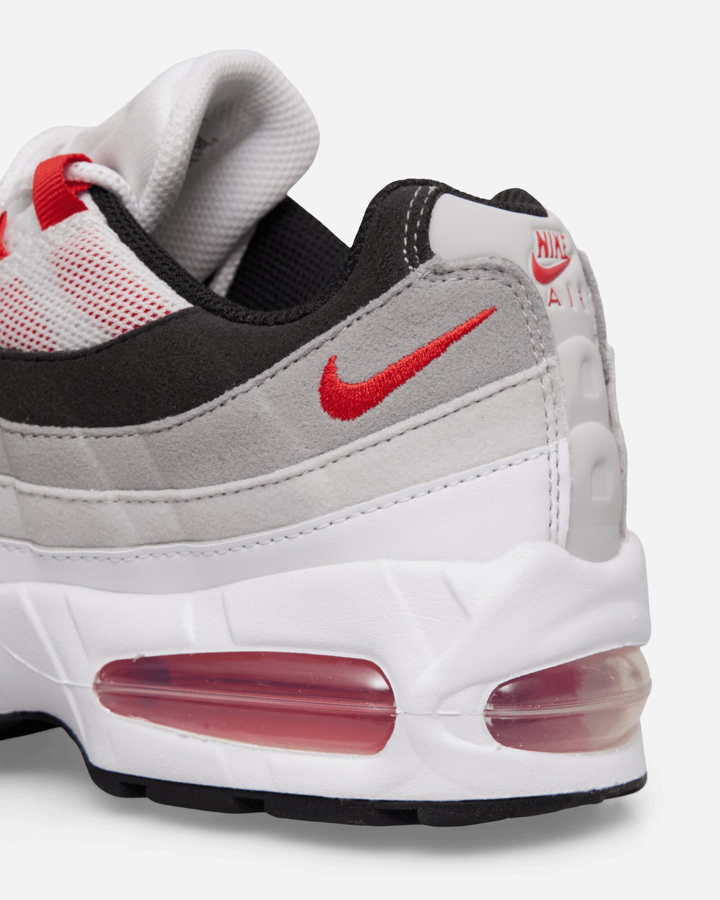 Nike Nike Air Max 95 Premium Men's Shoes White/Comet Red-Neutral Grey-M Sneakers Low IB7862-100