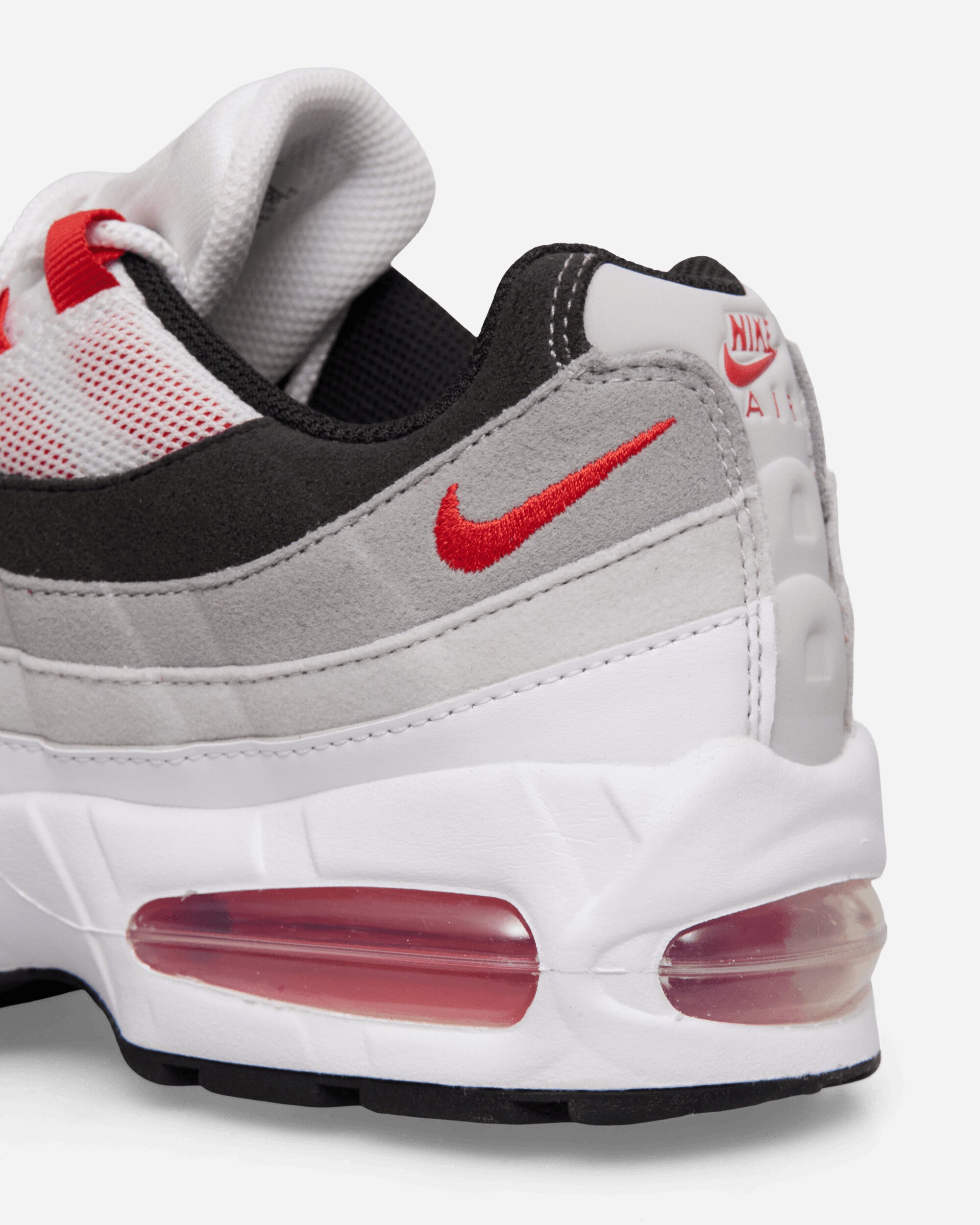 Nike Nike Air Max 95 Premium Men's Shoes White/Comet Red-Neutral Grey-M Sneakers Low IB7862-100