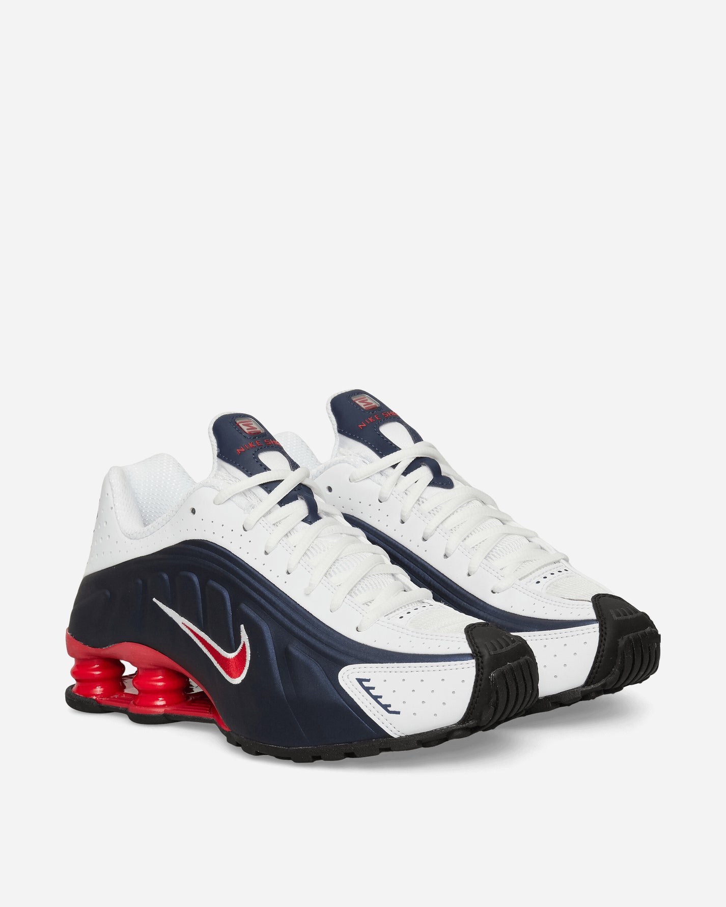 Nike Nike Shox R4 Men's Shoes Midnight Navy/Gym Red-White Sneakers Low HQ1988-400