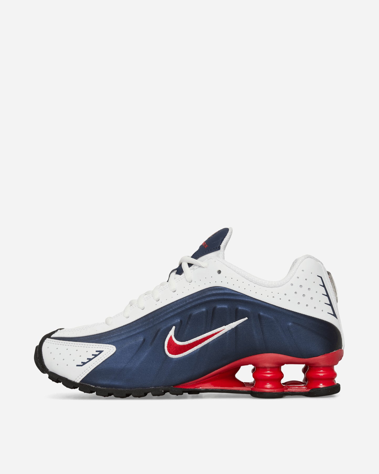 Nike Nike Shox R4 Men's Shoes Midnight Navy/Gym Red-White Sneakers Low HQ1988-400