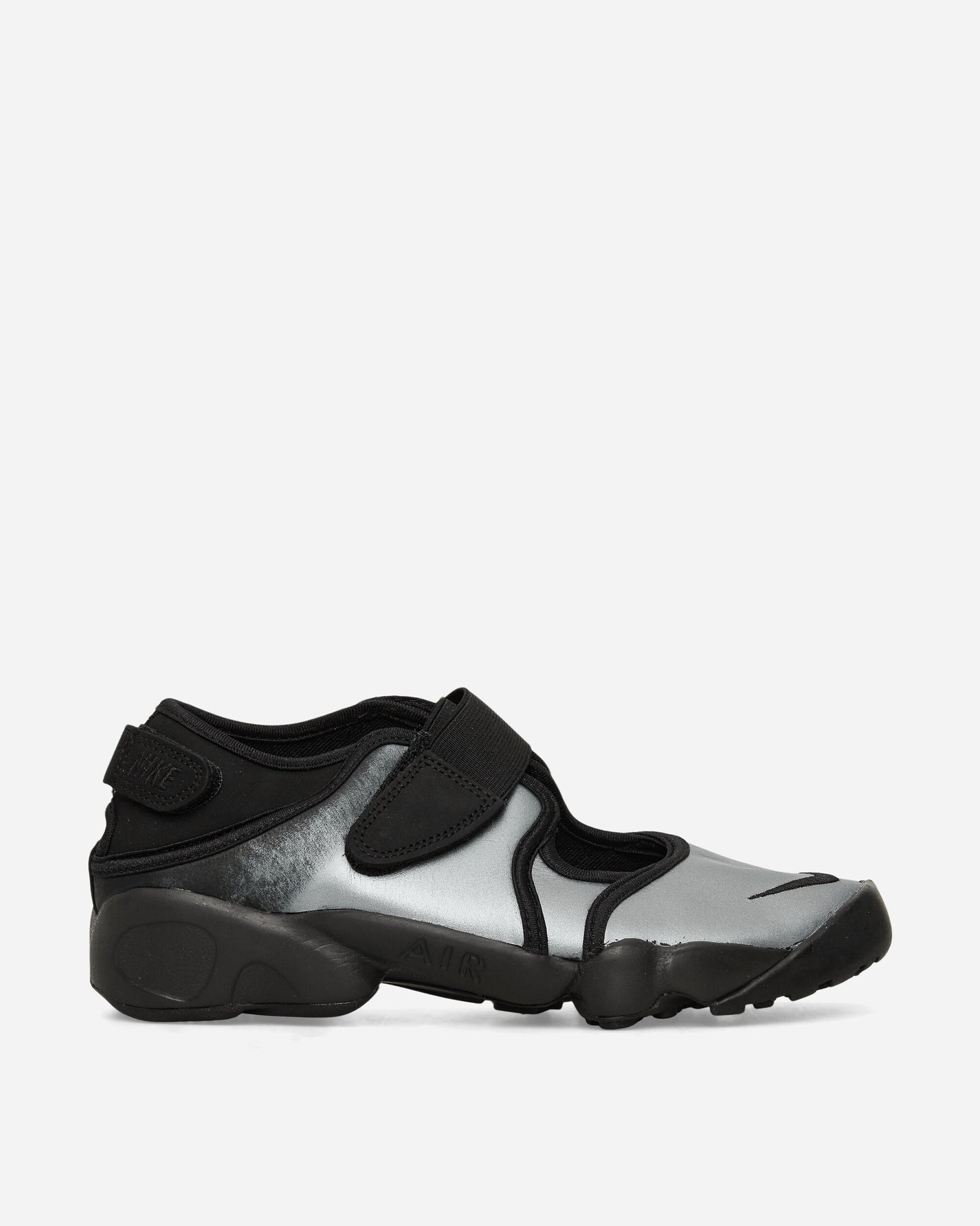 Nike Nike Air Rift Leather Women's Shoes Metallic Silver/Black Sandals and Slides Sandals and Mules IH3656-095