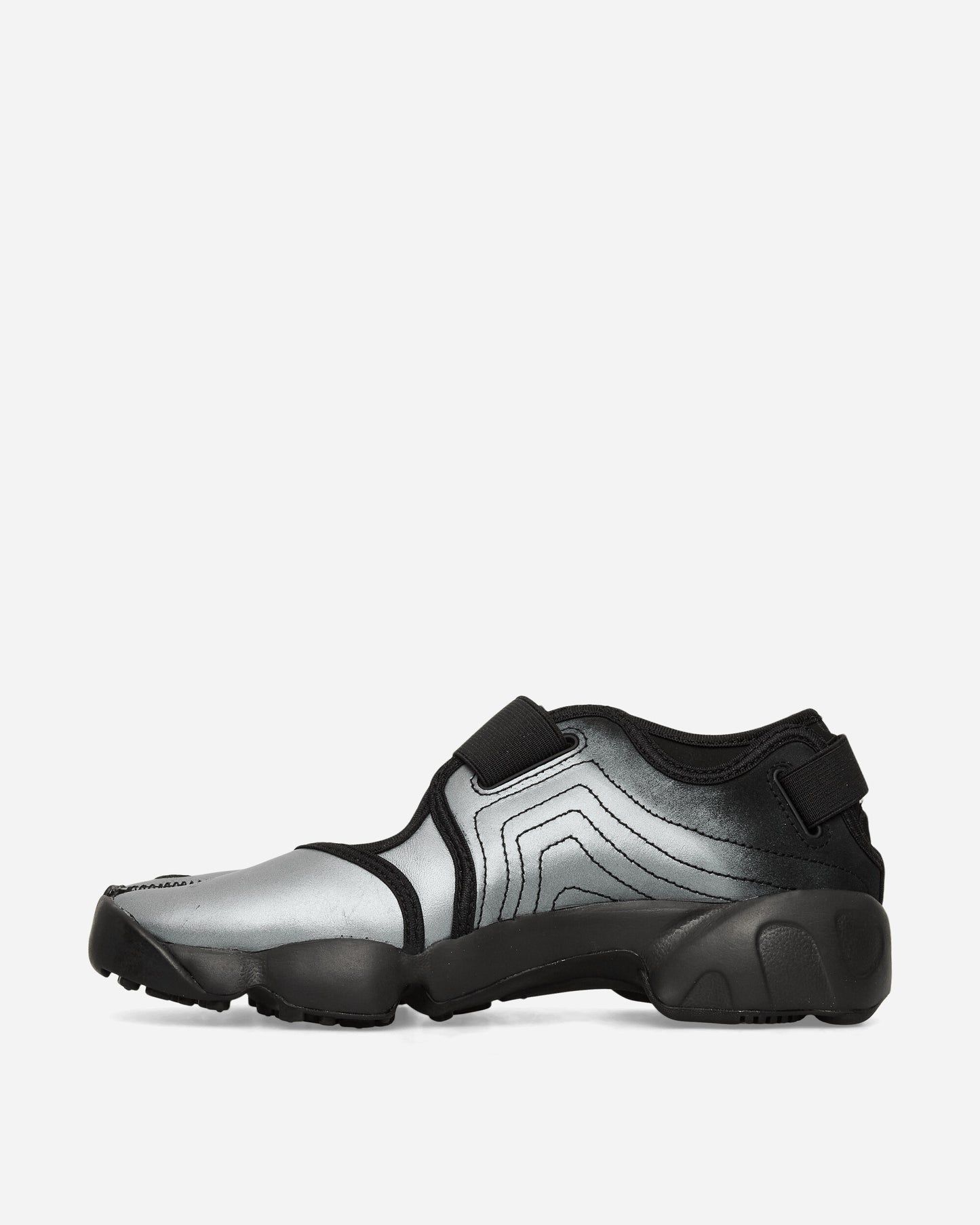 Nike Nike Air Rift Leather Women's Shoes Metallic Silver/Black Sandals and Slides Sandals and Mules IH3656-095