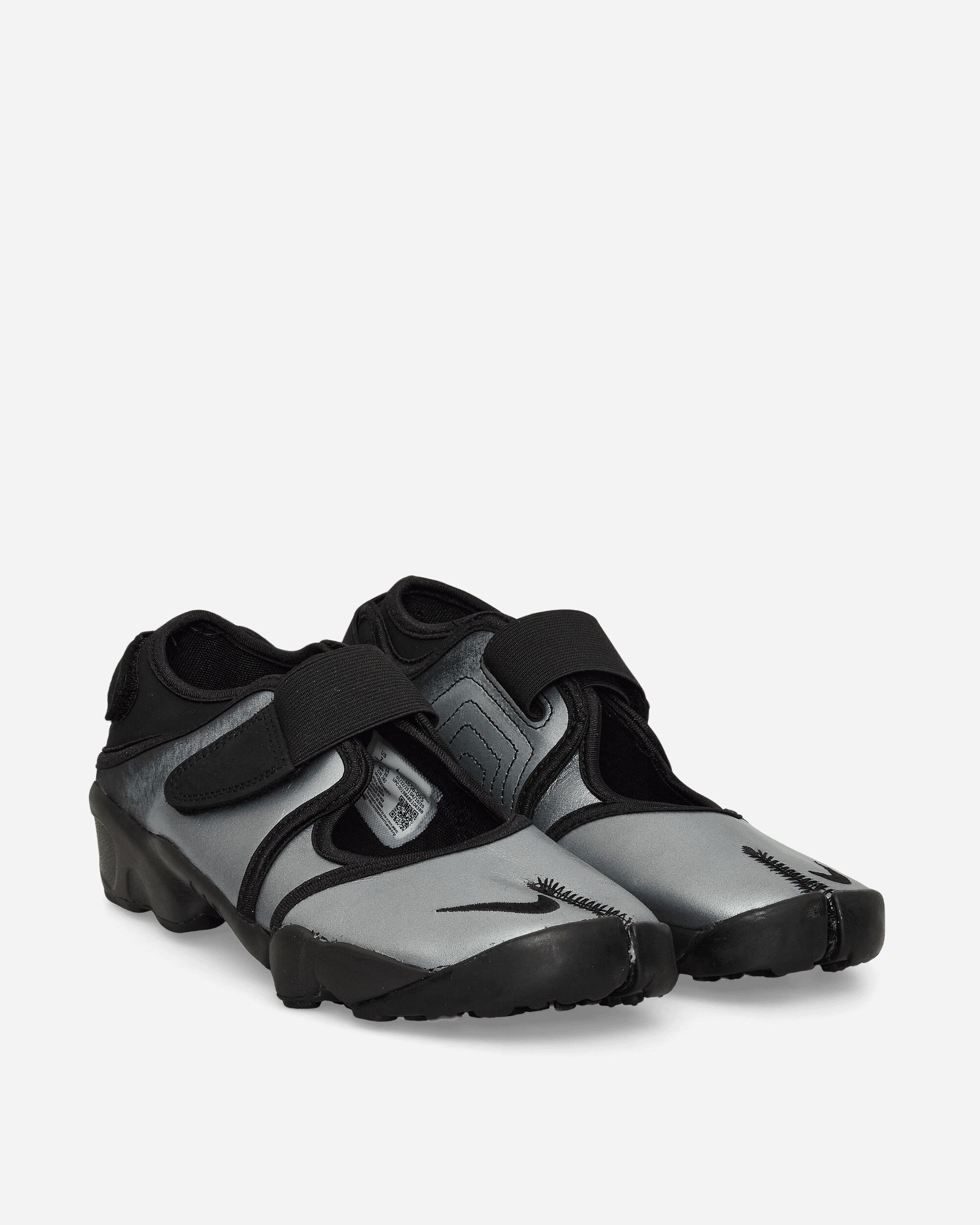 Women's Air Rift Leather Sandals Metallic Silver / Black – Slam Jam®