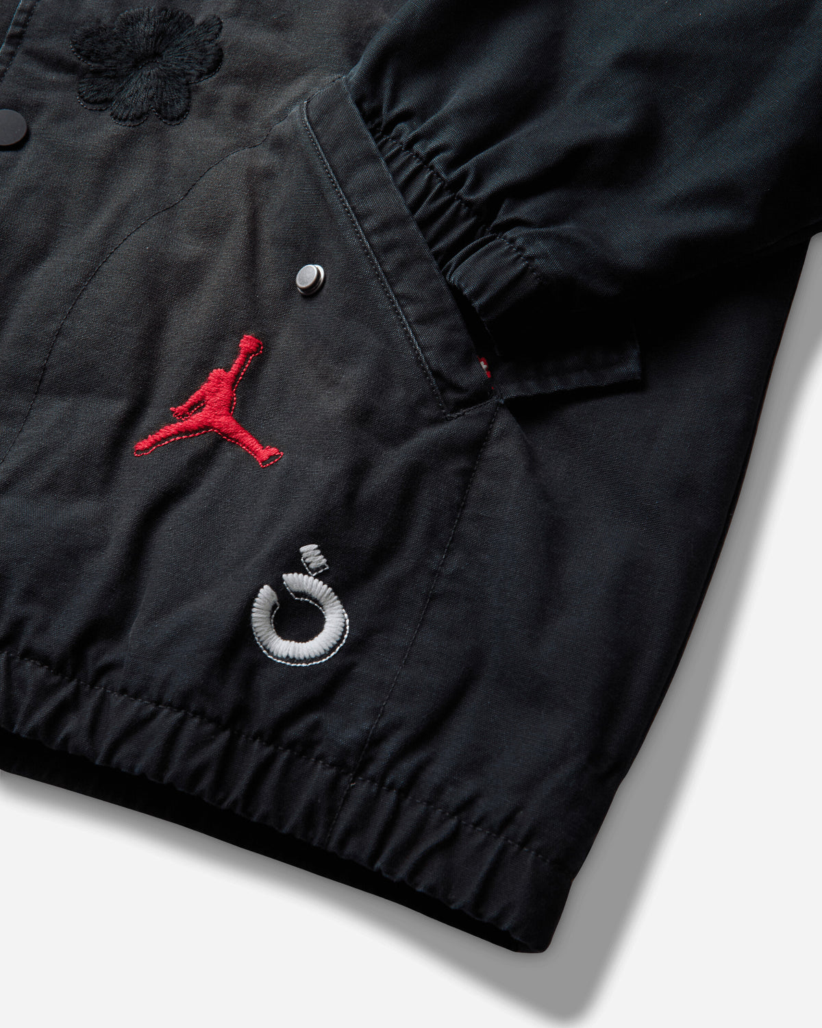Nike Jordan Jordan X Nomarhythm Textile Bomber Jacket Black/University Red/White Coats and Jackets Bomber Jackets IQ8399-010
