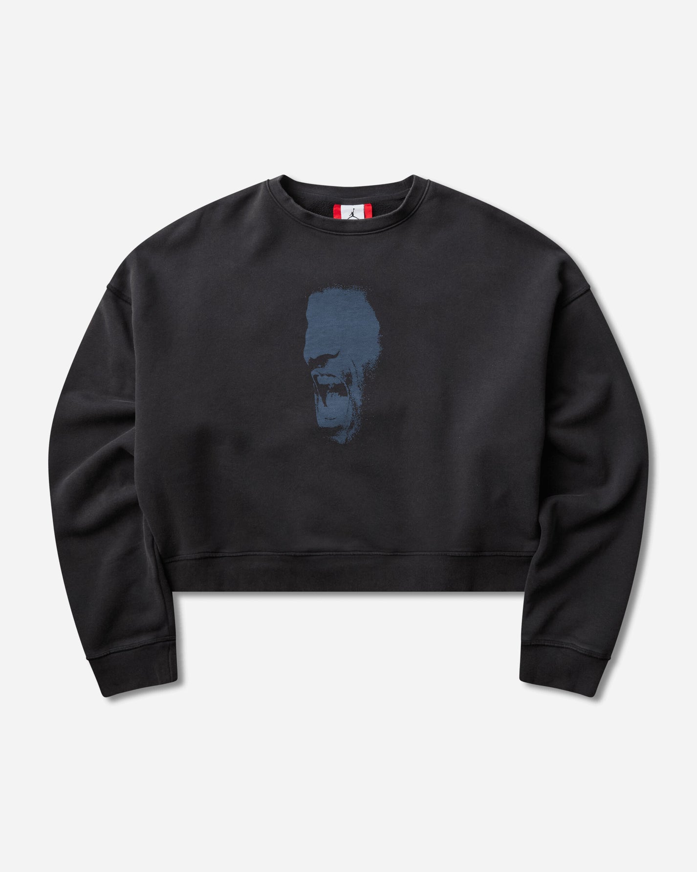 Nike Jordan M J Ih Crop Flc Crew Black Sweatshirts Crewneck IM7397-010