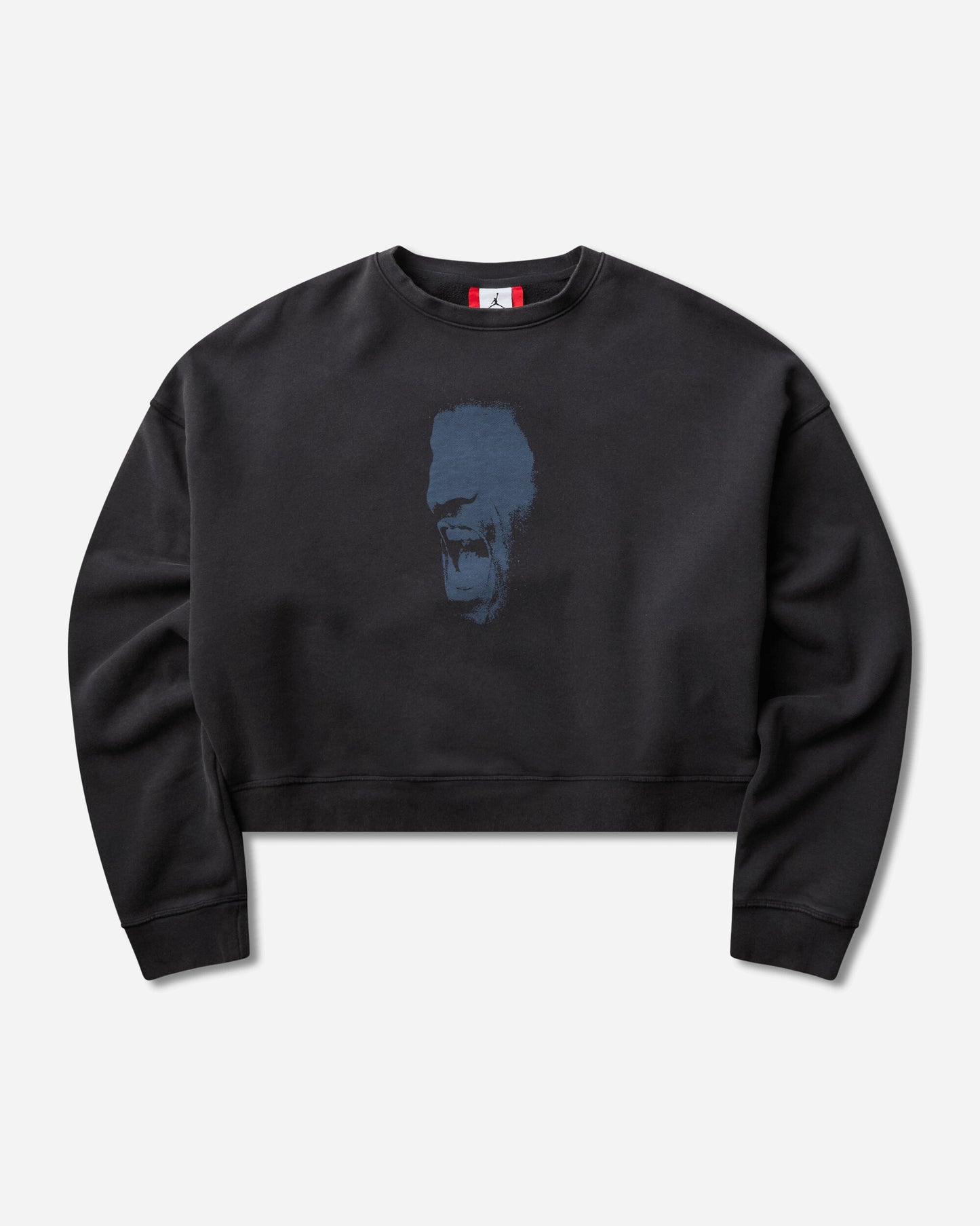 Nike Jordan M J Ih Crop Flc Crew Black Sweatshirts Crewneck IM7397-010