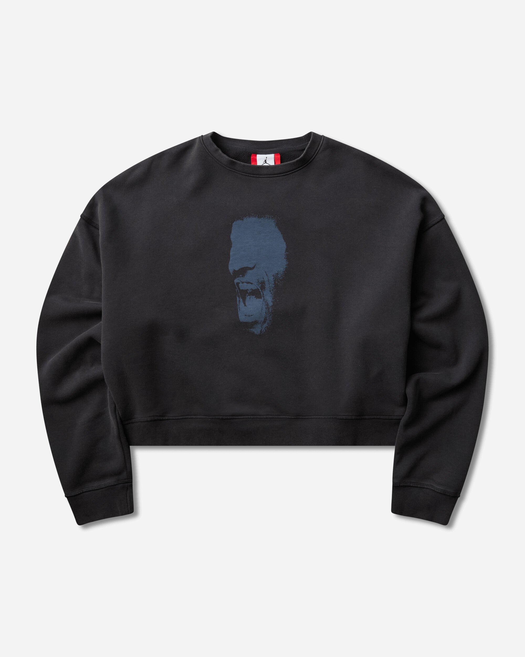 Nike Jordan M J Ih Crop Flc Crew Black Sweatshirts Crewneck IM7397-010