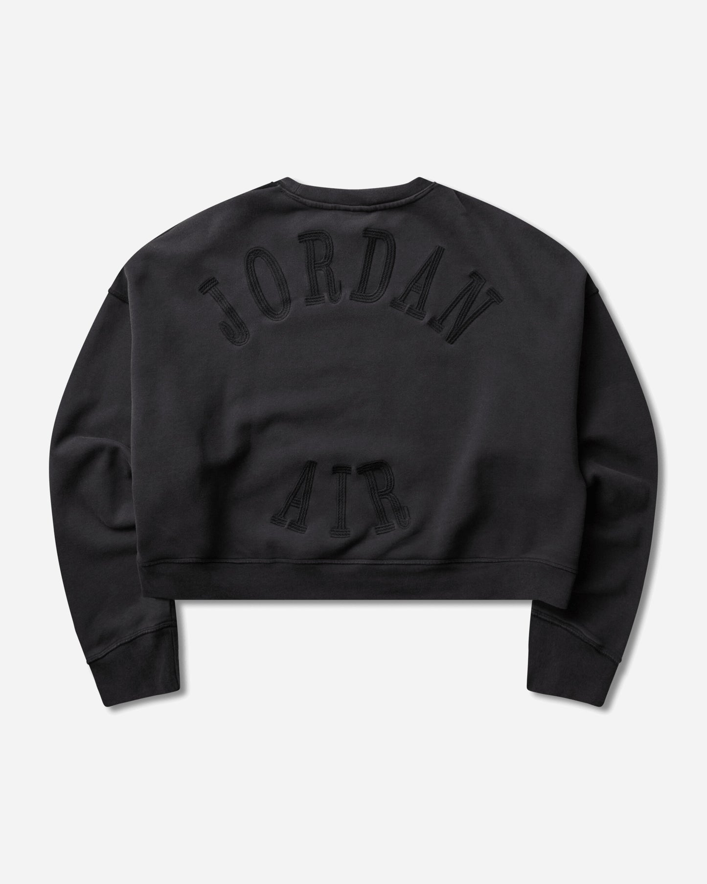 Nike Jordan M J Ih Crop Flc Crew Black Sweatshirts Crewneck IM7397-010