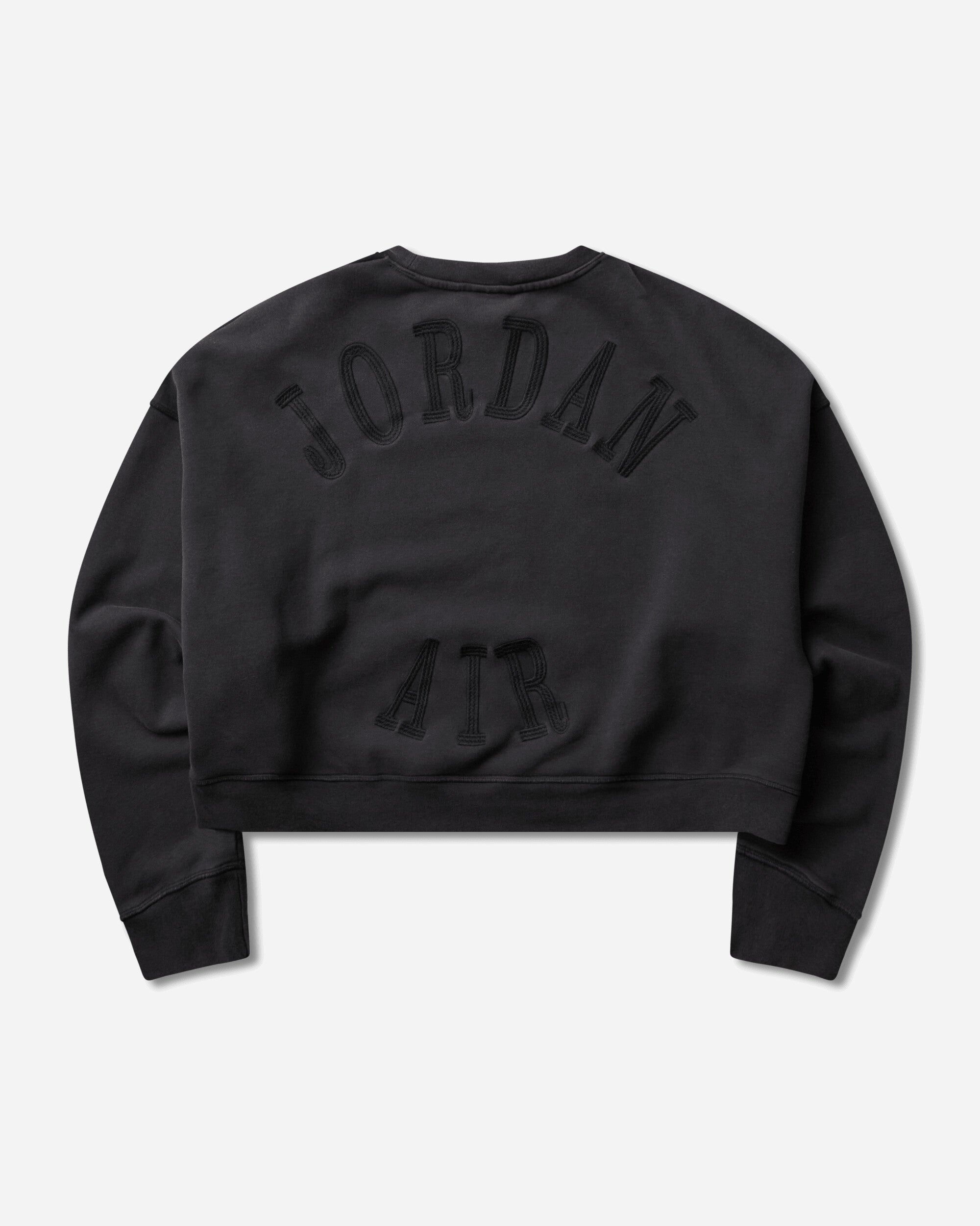 Nike Jordan M J Ih Crop Flc Crew Black Sweatshirts Crewneck IM7397-010