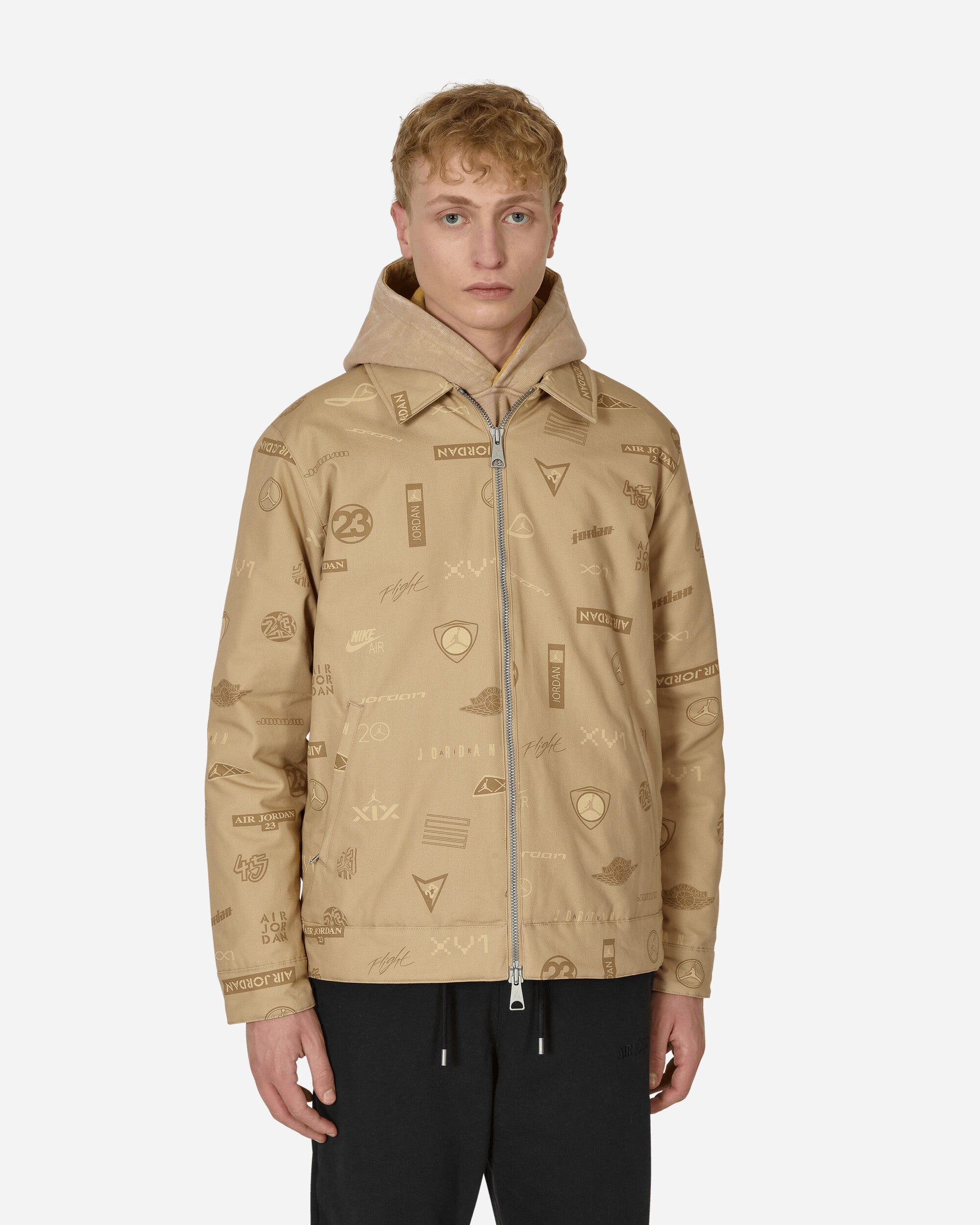 Nike Jordan Flt Hrtg Aop Ojkt Desert Coats and Jackets Jackets DV7563-254