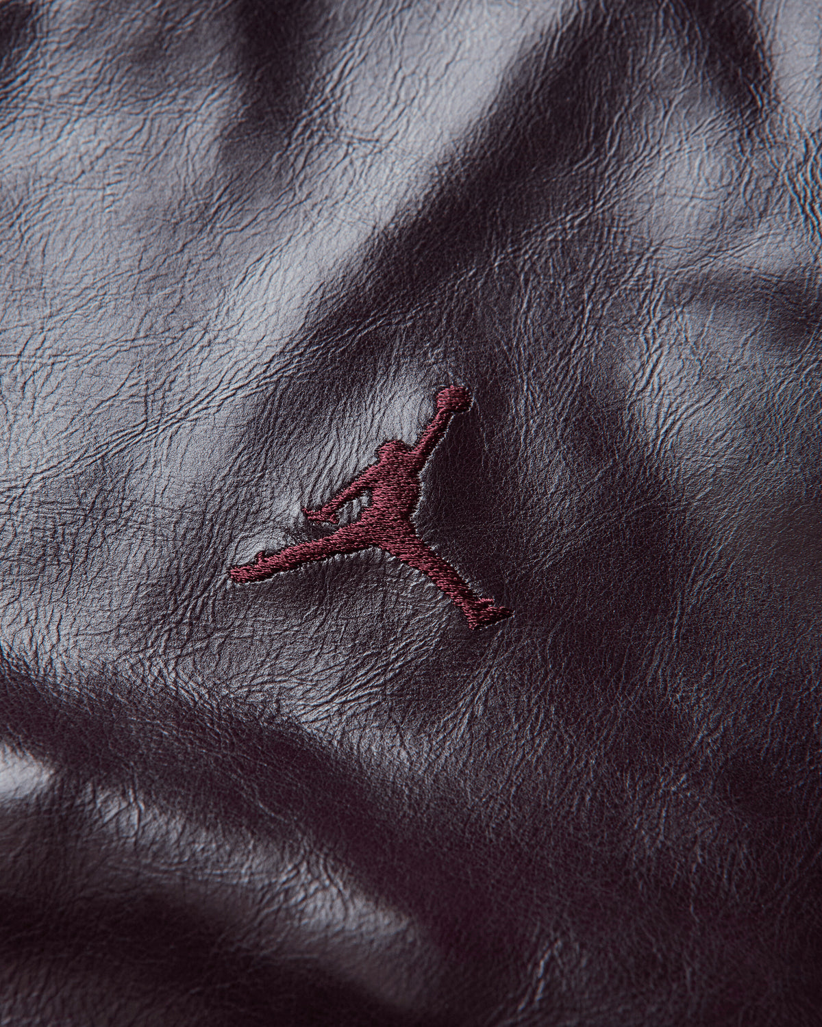 Nike Jordan Jordan Leather Jacket Night Maroon Coats and Jackets Leather Jackets IR2125-681
