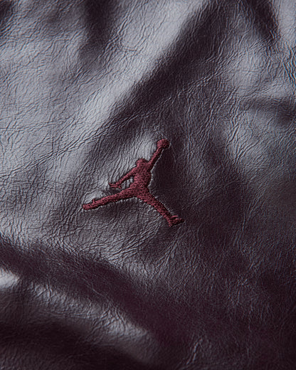 Nike Jordan Jordan Leather Jacket Night Maroon Coats and Jackets Leather Jackets IR2125-681