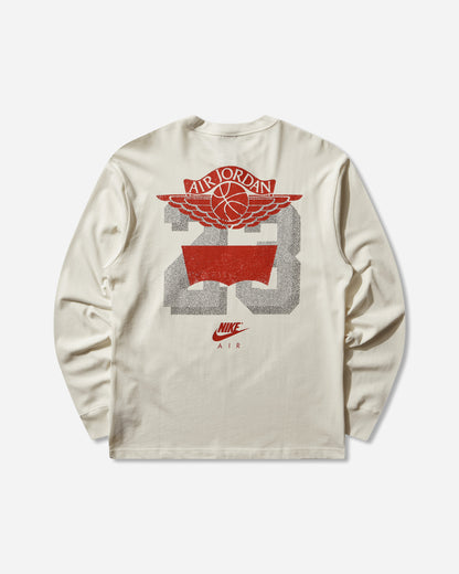 Nike Jordan M J Levis Ls Tee Pale Ivory/Black/Midnight Navy T-Shirts Longsleeve IM6730-110
