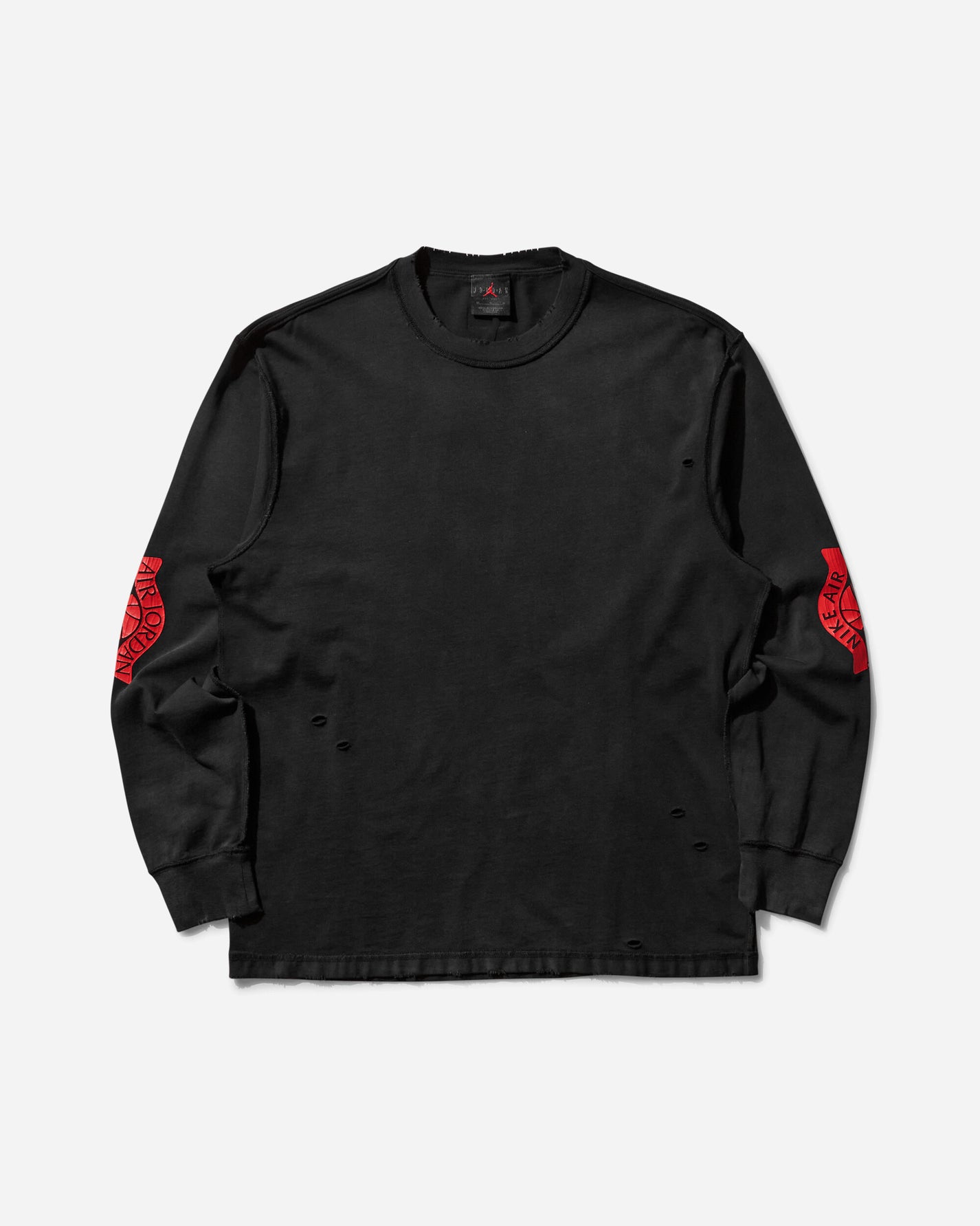 Nike Jordan M J Rare Air Wsh 85 Ls Crew Black/Chile Red Sweatshirts Longsleeve IB3134-010