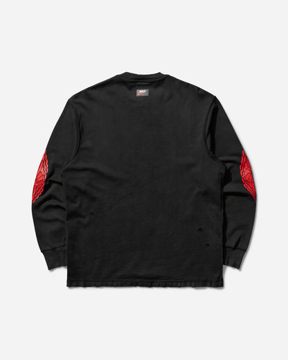 Nike Jordan M J Rare Air Wsh 85 Ls Crew Black/Chile Red Sweatshirts Longsleeve IB3134-010