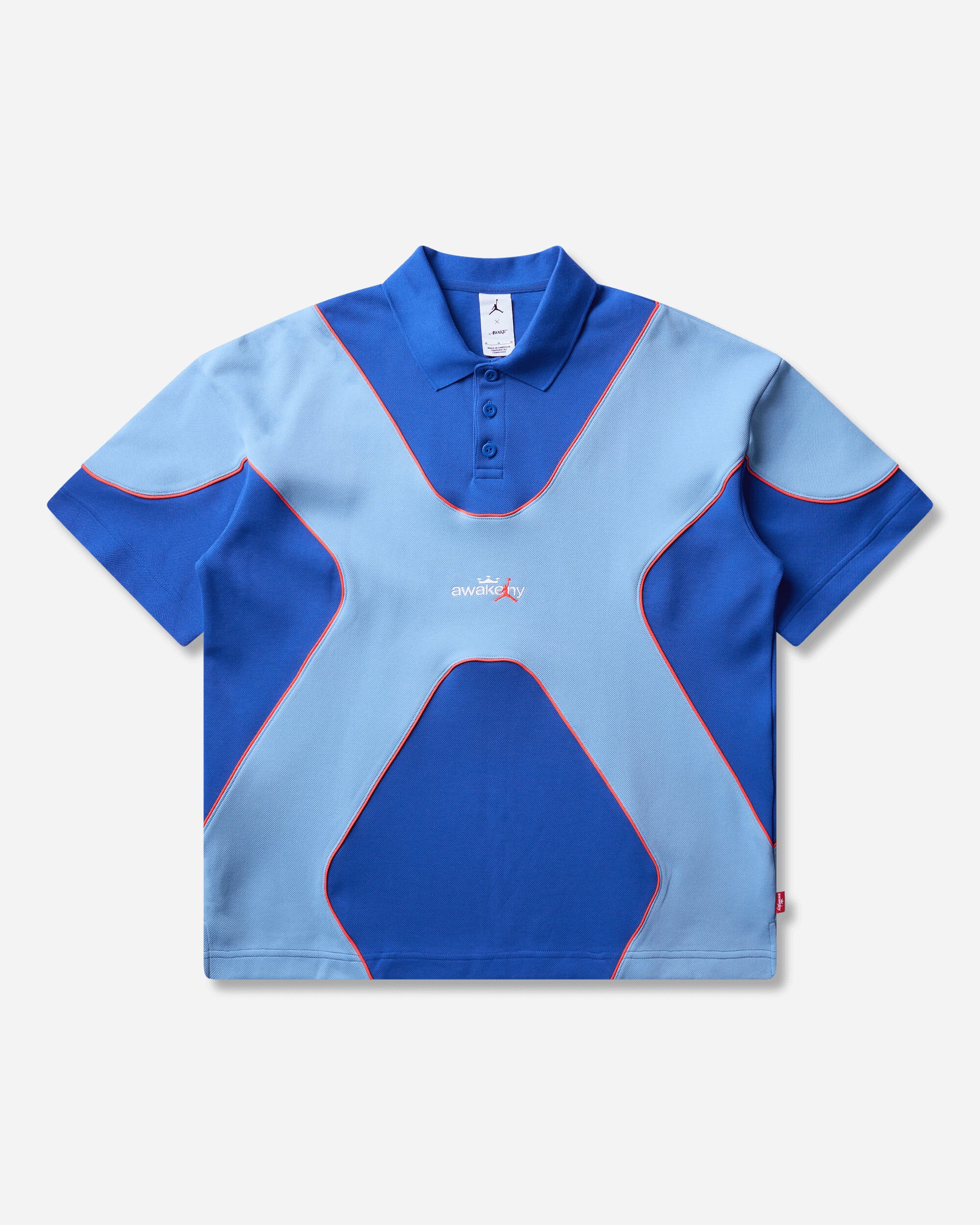 Nike Jordan Jordan x Awake NY Polo Light Blu/Royal/Infrared/White T-Shirts Polo IR2871-434