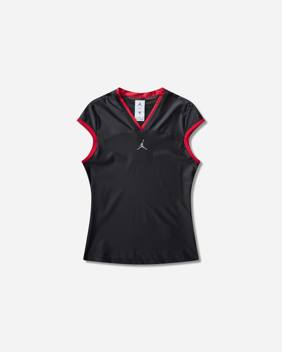 Nike Jordan Jordan Mowalola T Shirt Black/Gym Red T-Shirts Shortsleeve IR2133-010