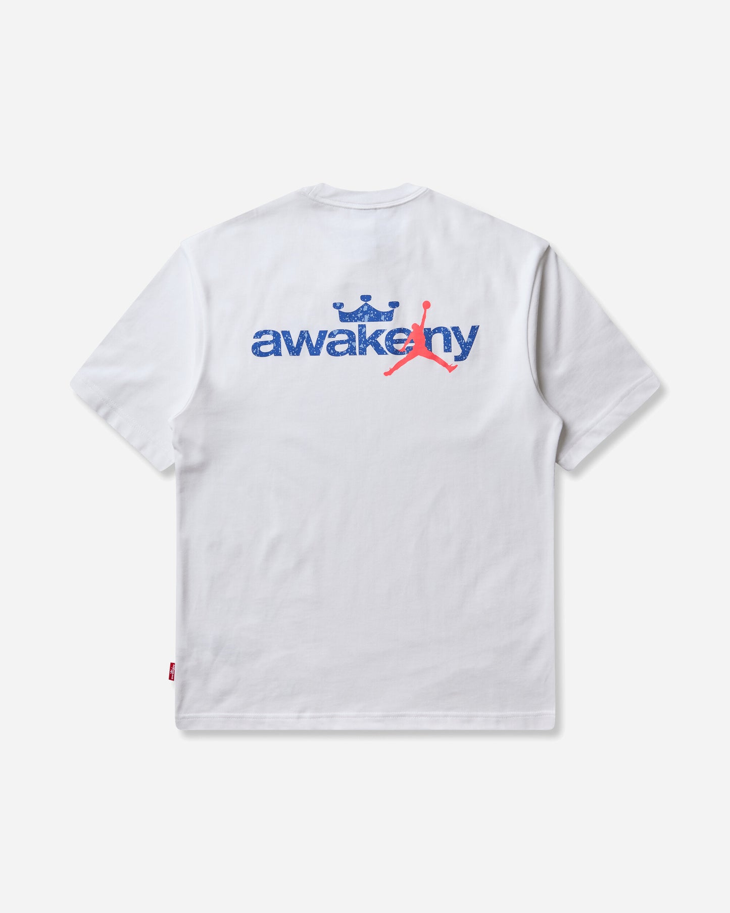 Nike Jordan Jordan x Awake NY T Shirt White/Light Blu/Royal/Infrared T-Shirts Shortsleeve IR2873-100