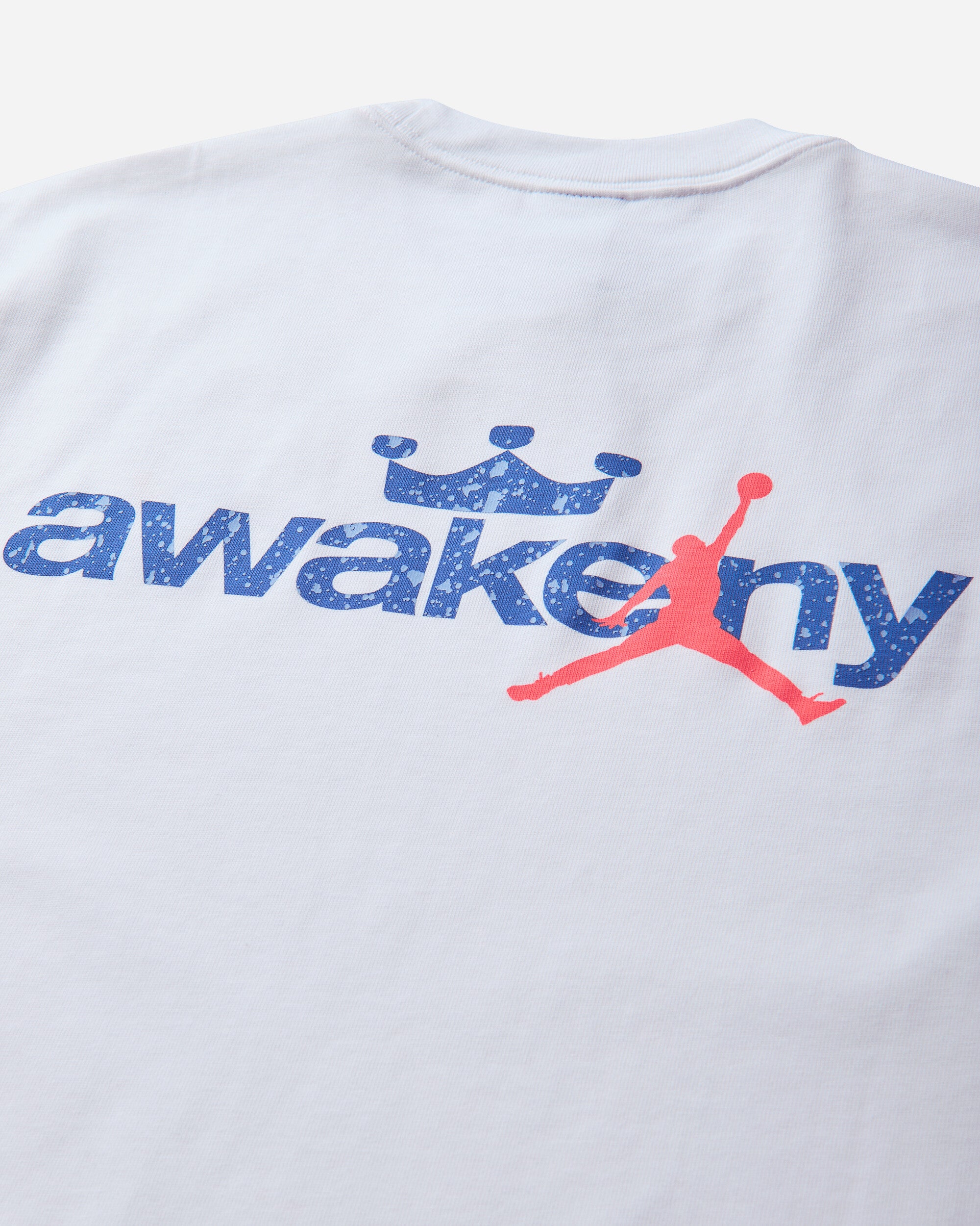 Nike Jordan Jordan x Awake NY T Shirt White/Light Blu/Royal/Infrared T-Shirts Shortsleeve IR2873-100
