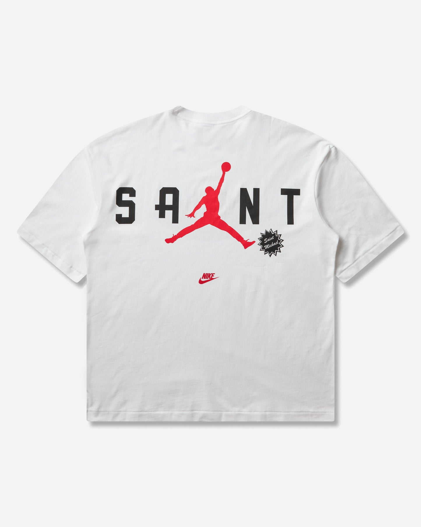 Nike Jordan M J Sm Ss Tee White/University Red/Black T-Shirts Shortsleeve FV4716-100