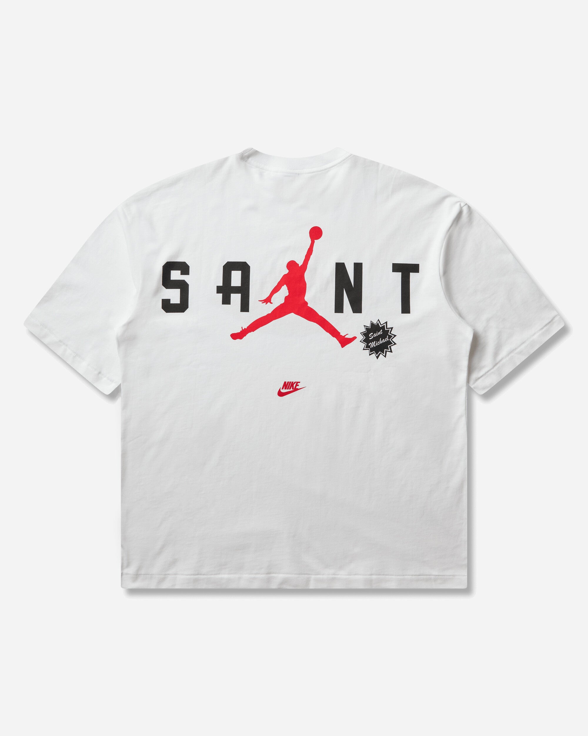Nike Jordan M J Sm Ss Tee White/University Red/Black T-Shirts Shortsleeve FV4716-100