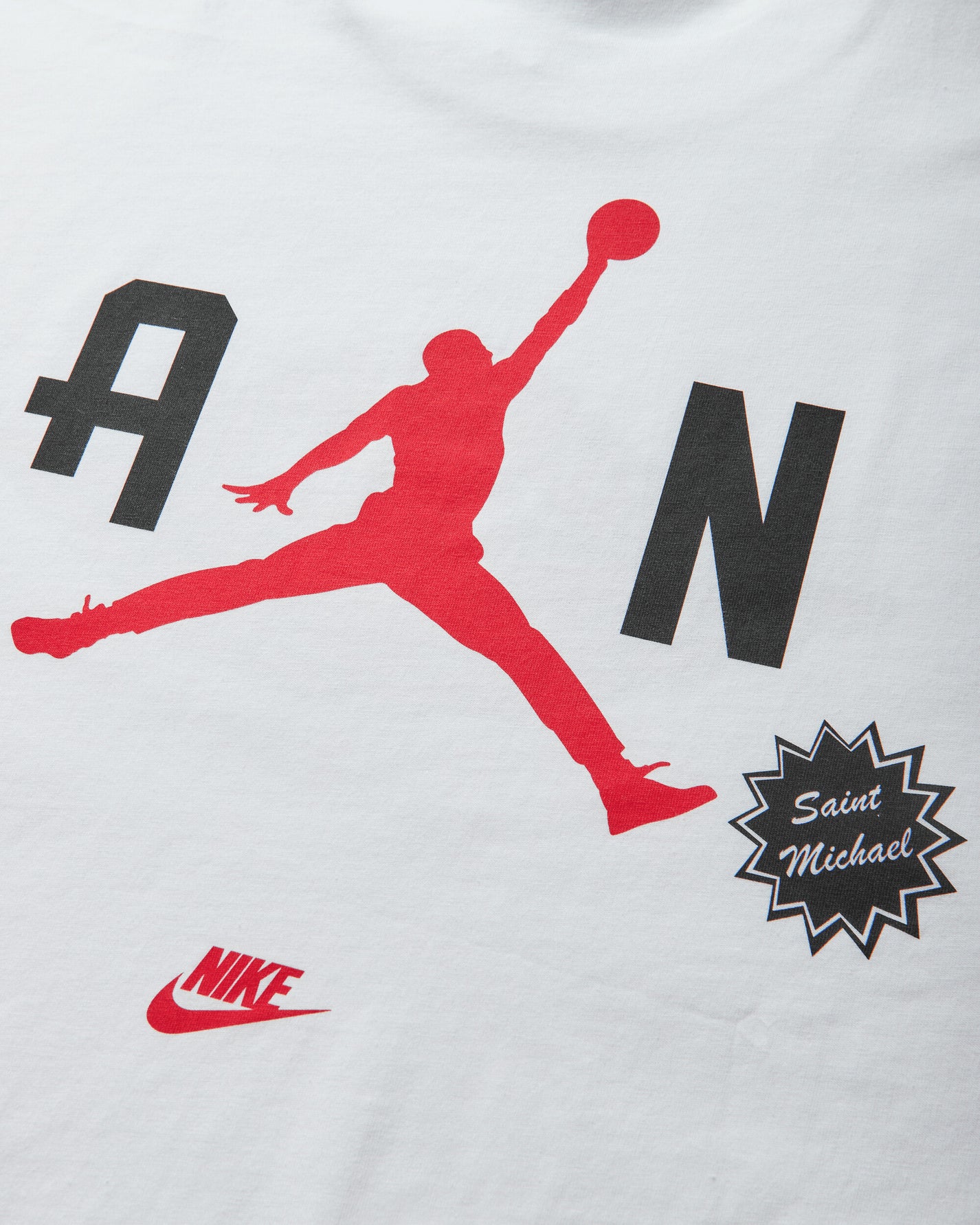 Nike Jordan M J Sm Ss Tee White/University Red/Black T-Shirts Shortsleeve FV4716-100