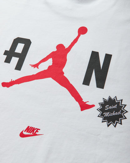 Nike Jordan M J Sm Ss Tee White/University Red/Black T-Shirts Shortsleeve FV4716-100