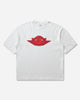 Nike Jordan M J Sm Ss Tee White/University Red/Black T-Shirts Shortsleeve FV4716-100