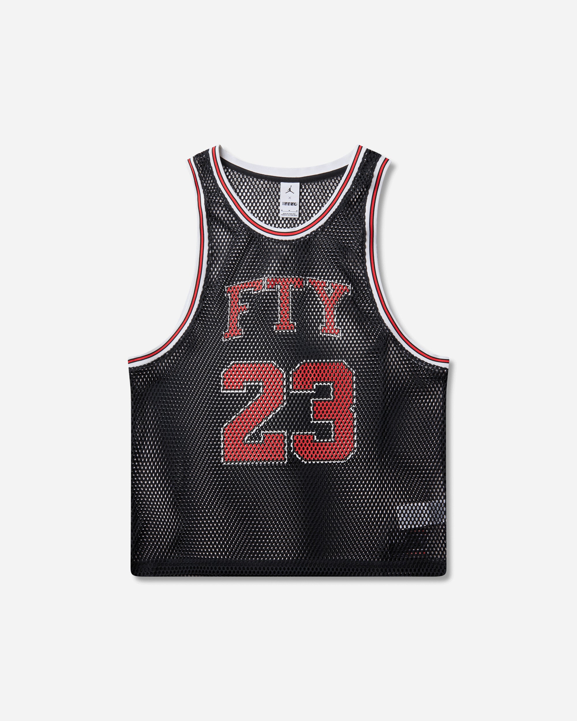 Nike Jordan M J Fty Bball Jersey Black/Lt Crimson T-Shirts Top IQ6245-010