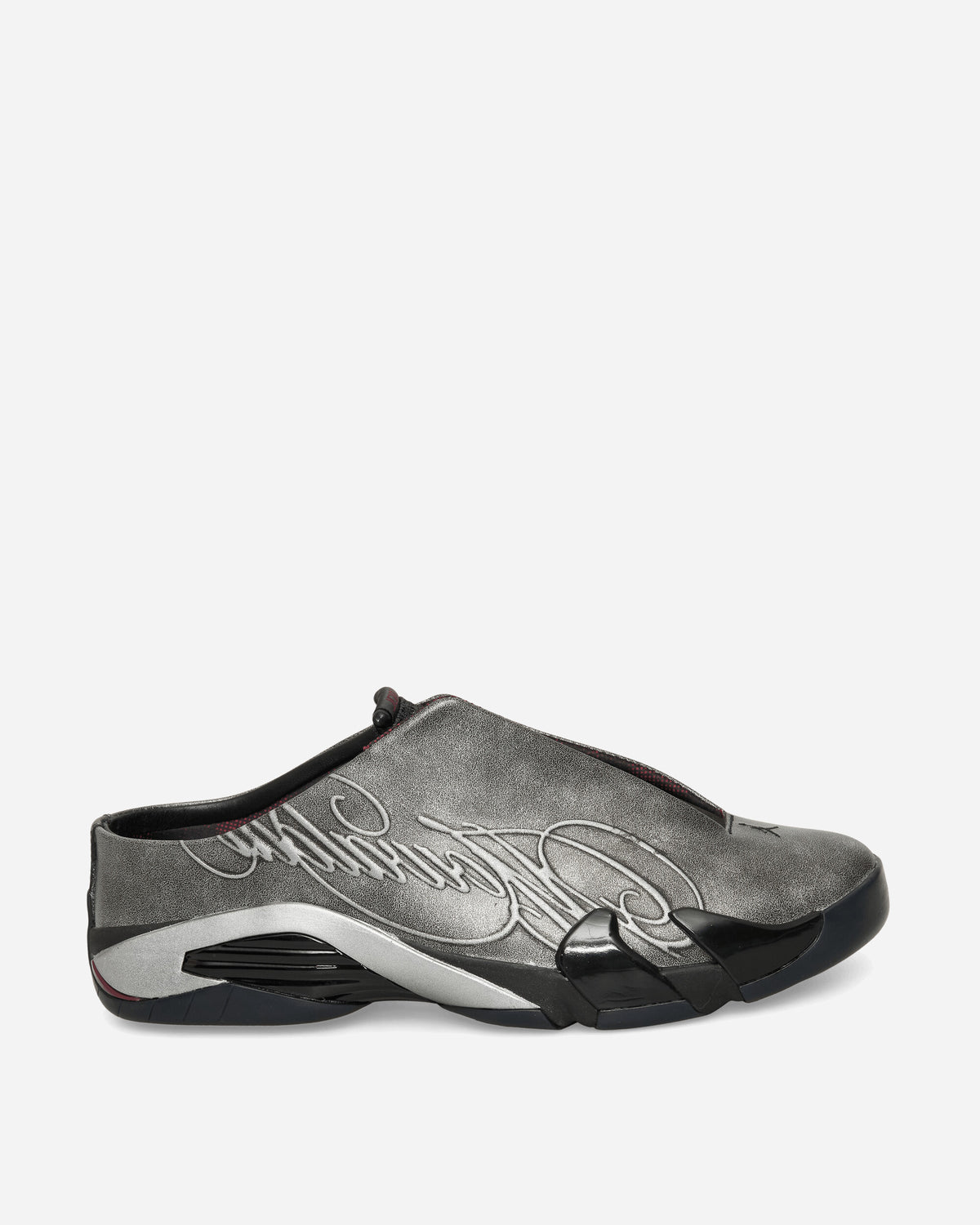 Nike Jordan Air Jordan 14 Retro Mule Mowalola Black/Metallic Silver/Red Sneakers High IR0908-001