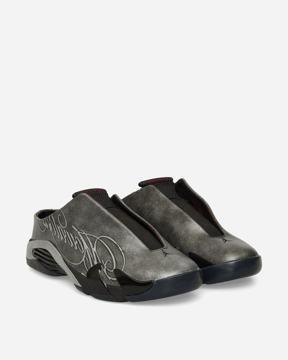 Nike Jordan Air Jordan 14 Retro Mule Mowalola Black/Metallic Silver/Red Sneakers High IR0908-001