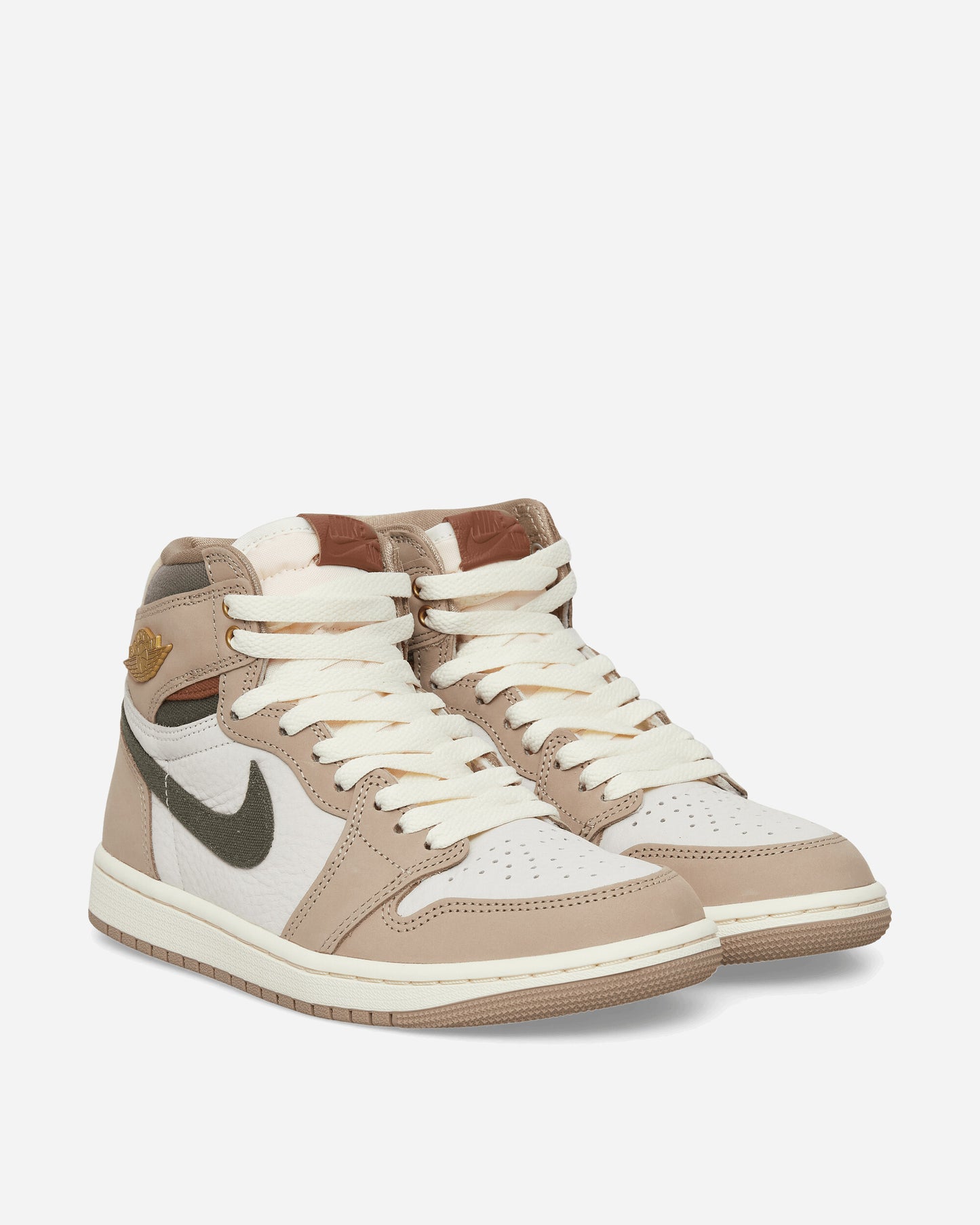 Nike Jordan Air Jordan 1 Retro High Og Women's Shoes Khaki/Multi-Color-Sail-Cargo K Sneakers High FD2596-201