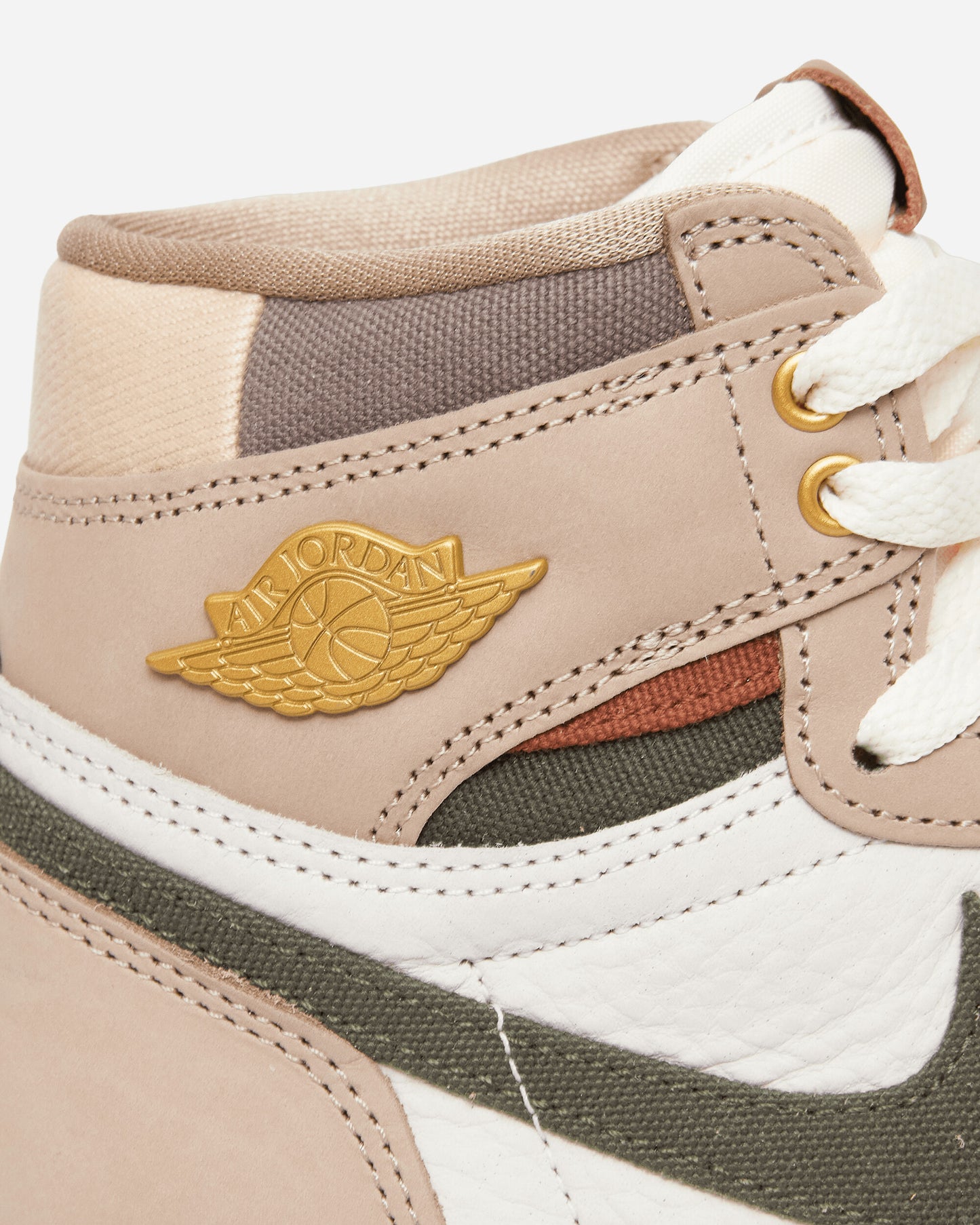 Nike Jordan Air Jordan 1 Retro High Og Women's Shoes Khaki/Multi-Color-Sail-Cargo K Sneakers High FD2596-201