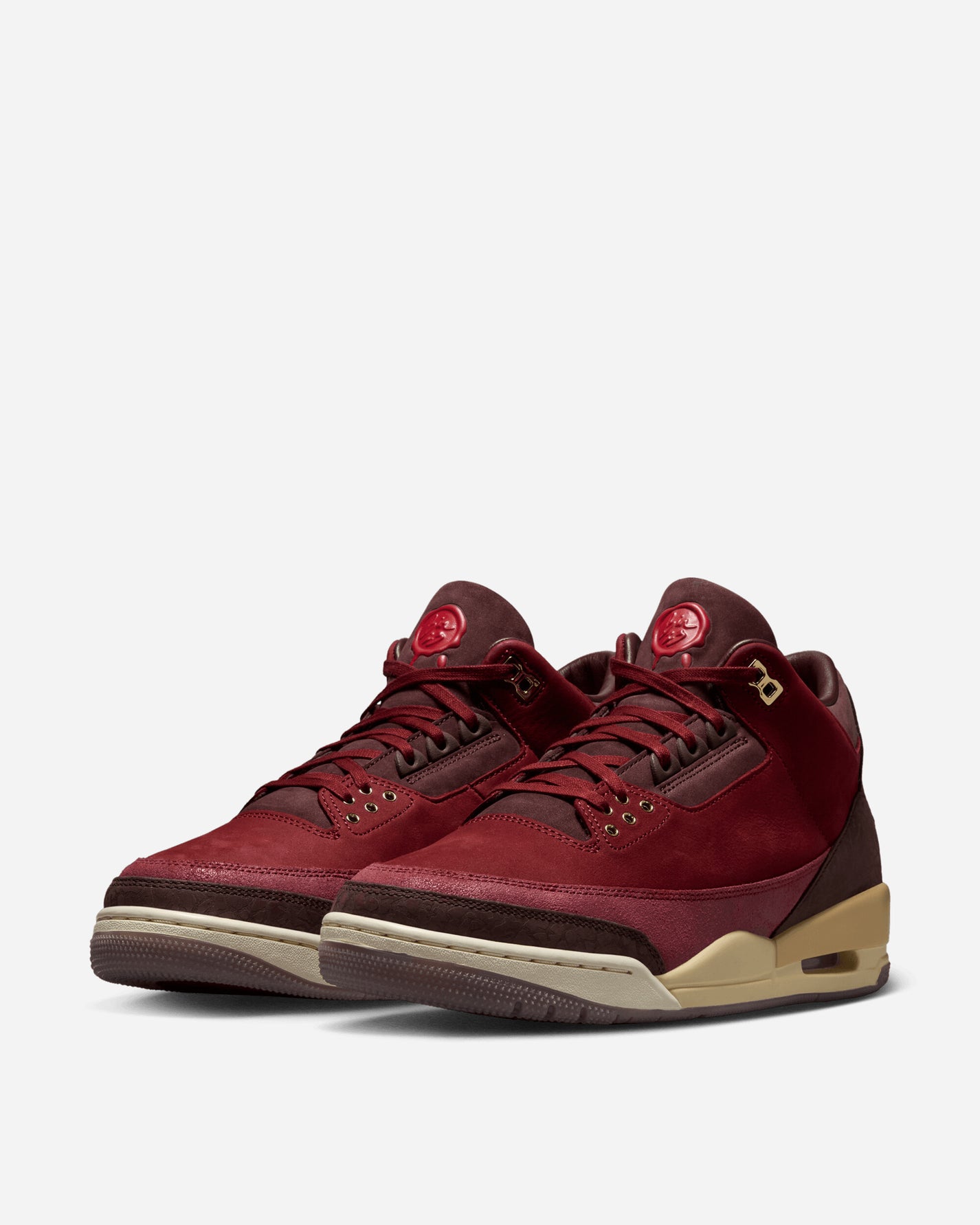 Nike Jordan Air Jordan 3 Retro Og Prm Team Red/Metallic Gold-Burgund Sneakers Mid IO7744-600