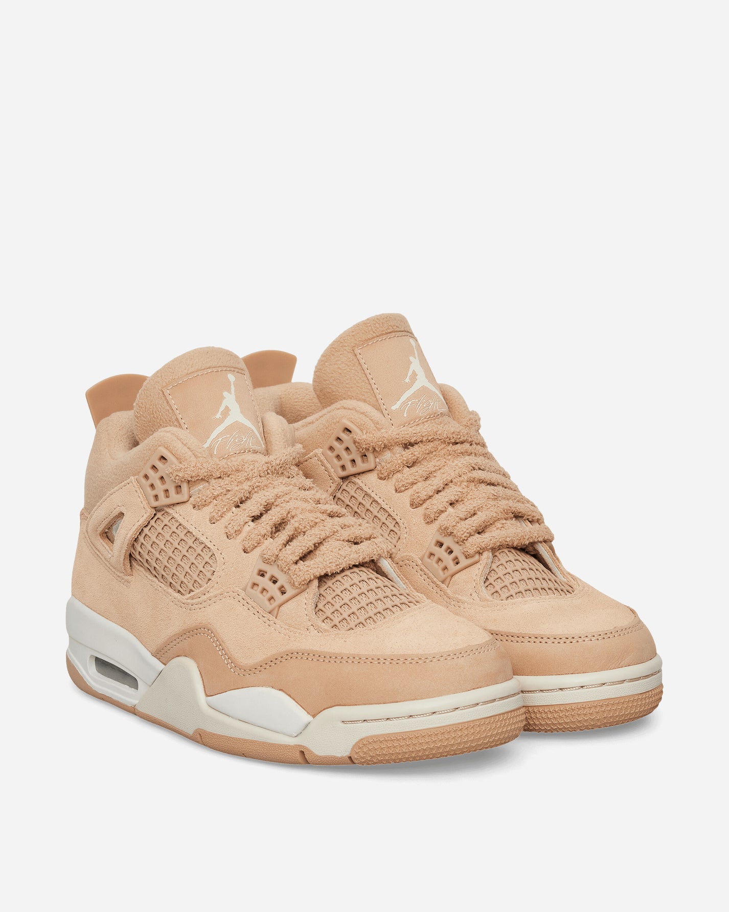 Nike Jordan Air Jordan 4 Retro Women's Shoes Hemp/Lt Orewood Brn Sneakers Mid HV0823-200